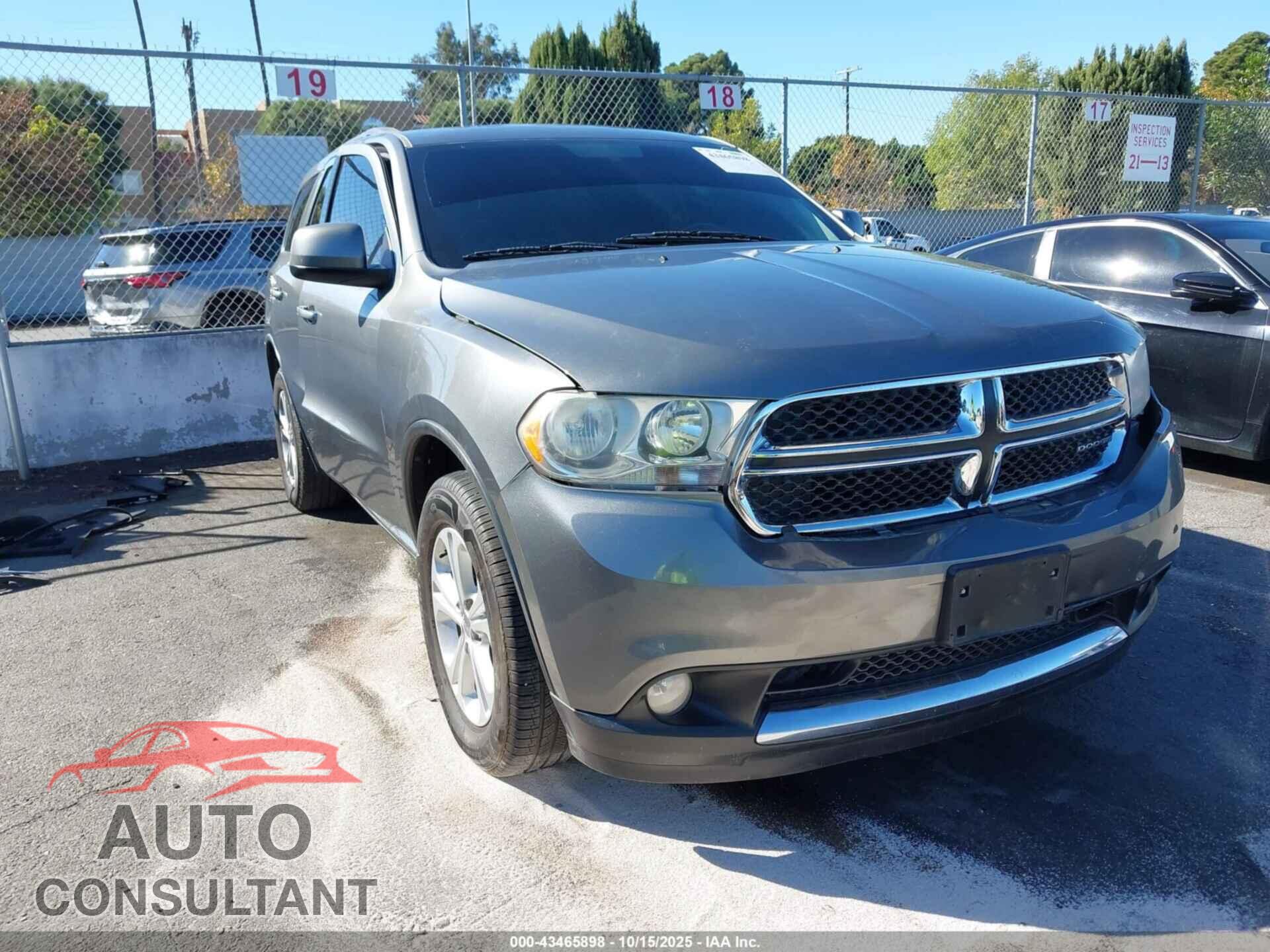 DODGE DURANGO 2012 - 1C4RDHAG6CC108857