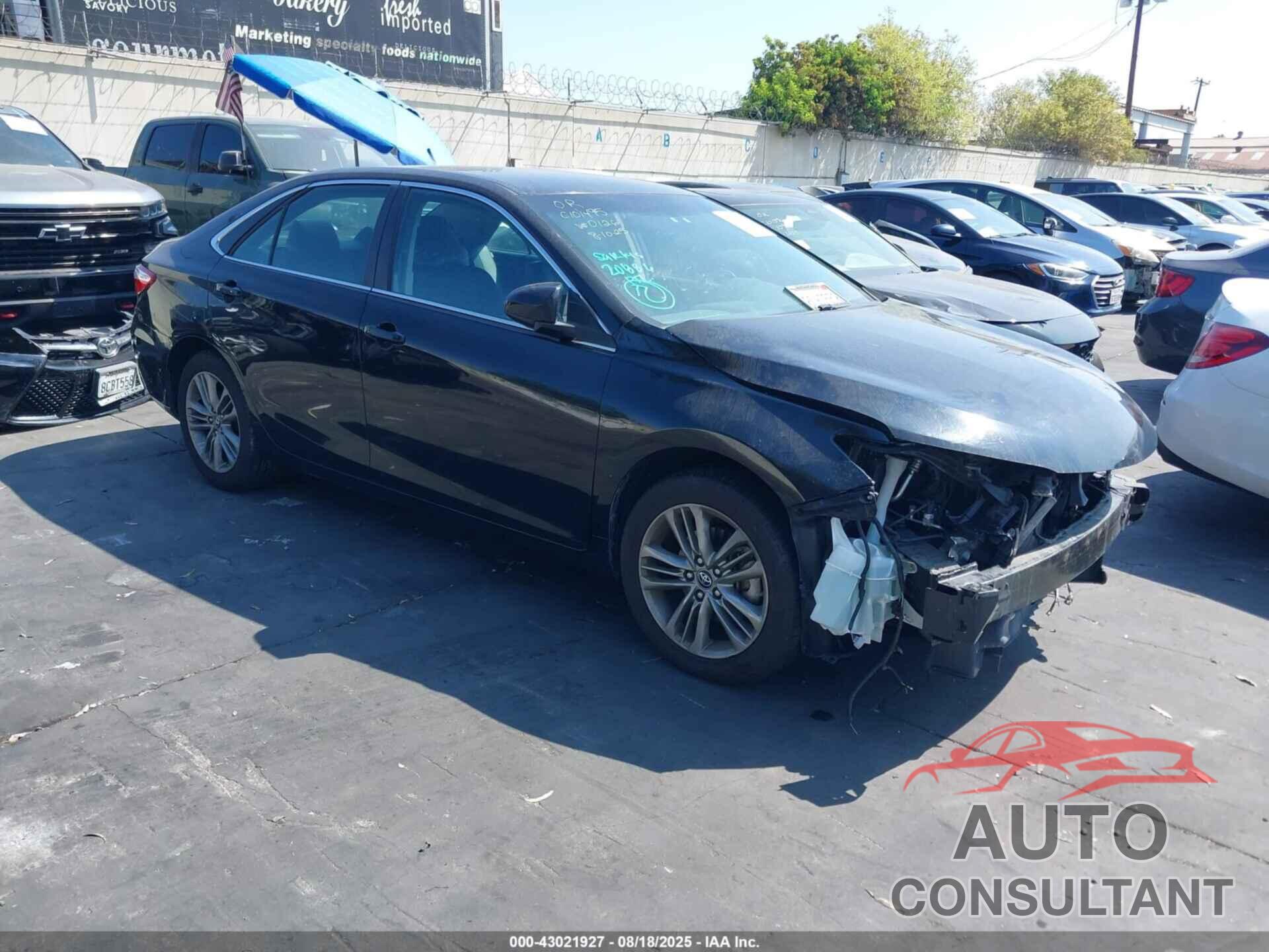 TOYOTA CAMRY 2017 - 4T1BF1FK3HU750126