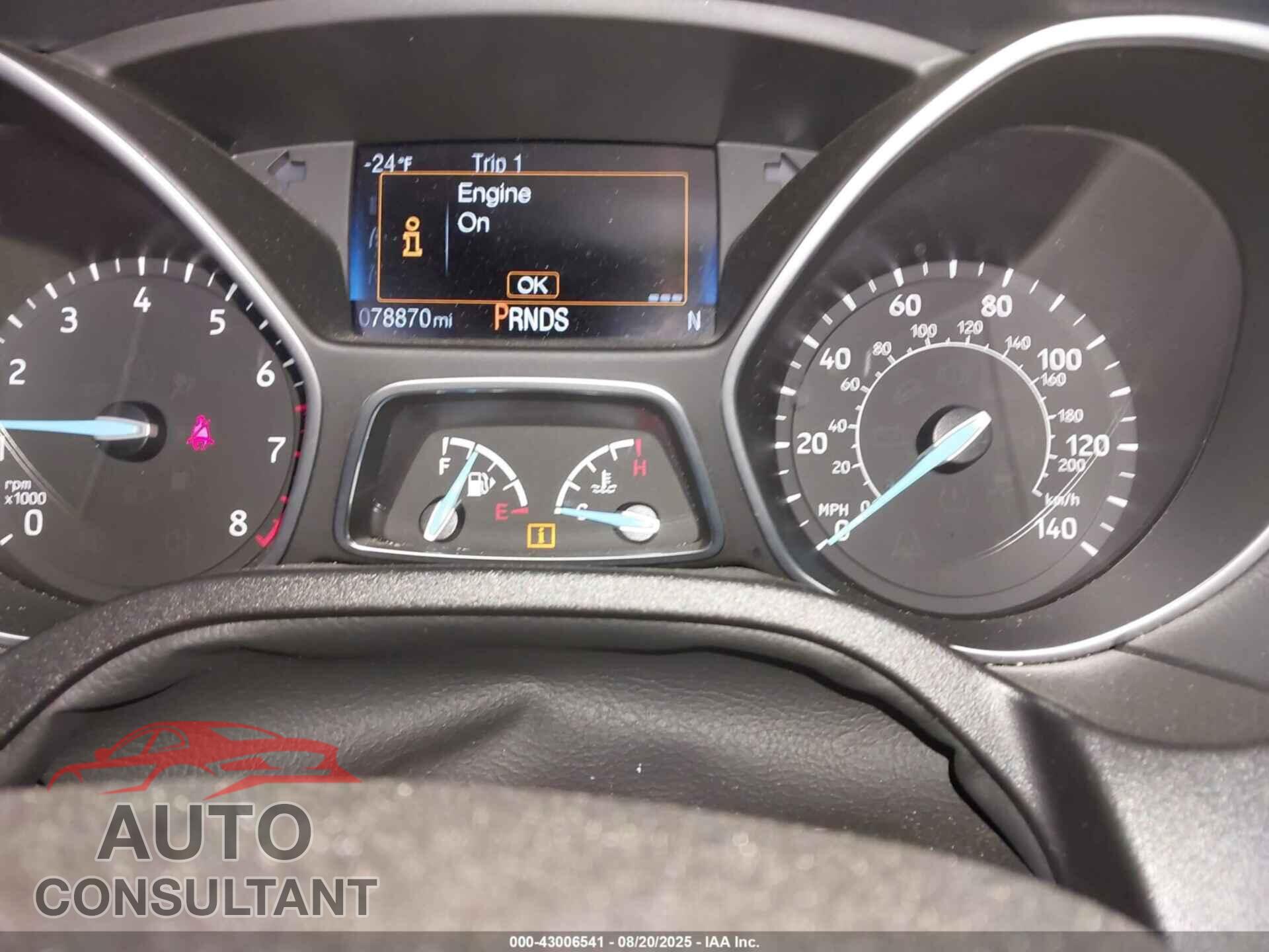 FORD FOCUS 2017 - 1FADP3M28HL212994
