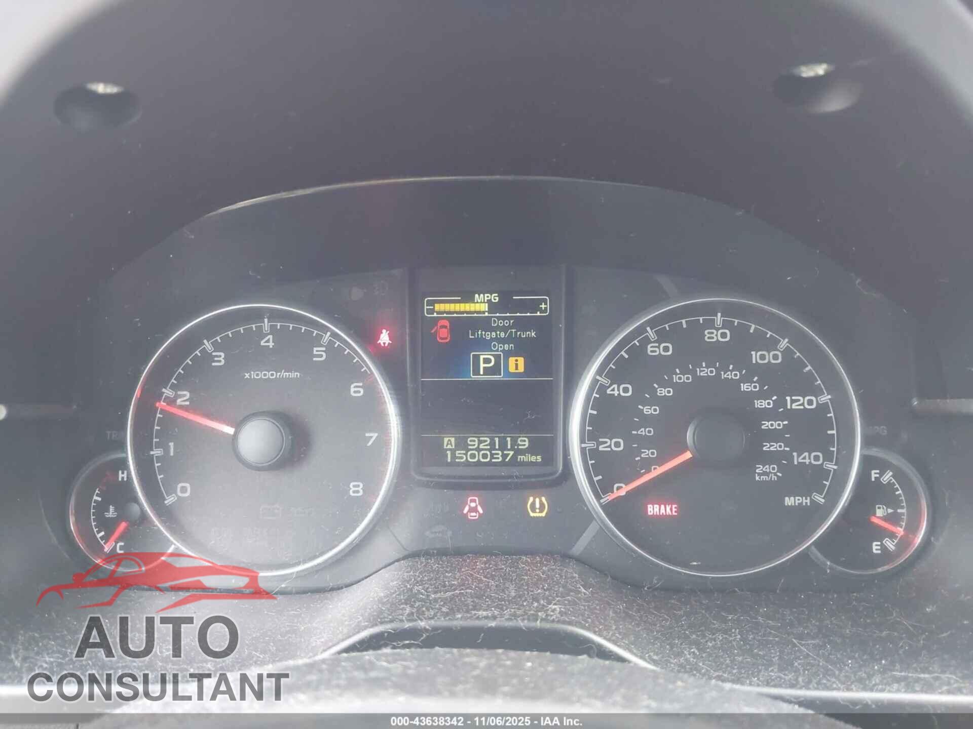 SUBARU OUTBACK 2013 - 4S4BRCKC2D3215242