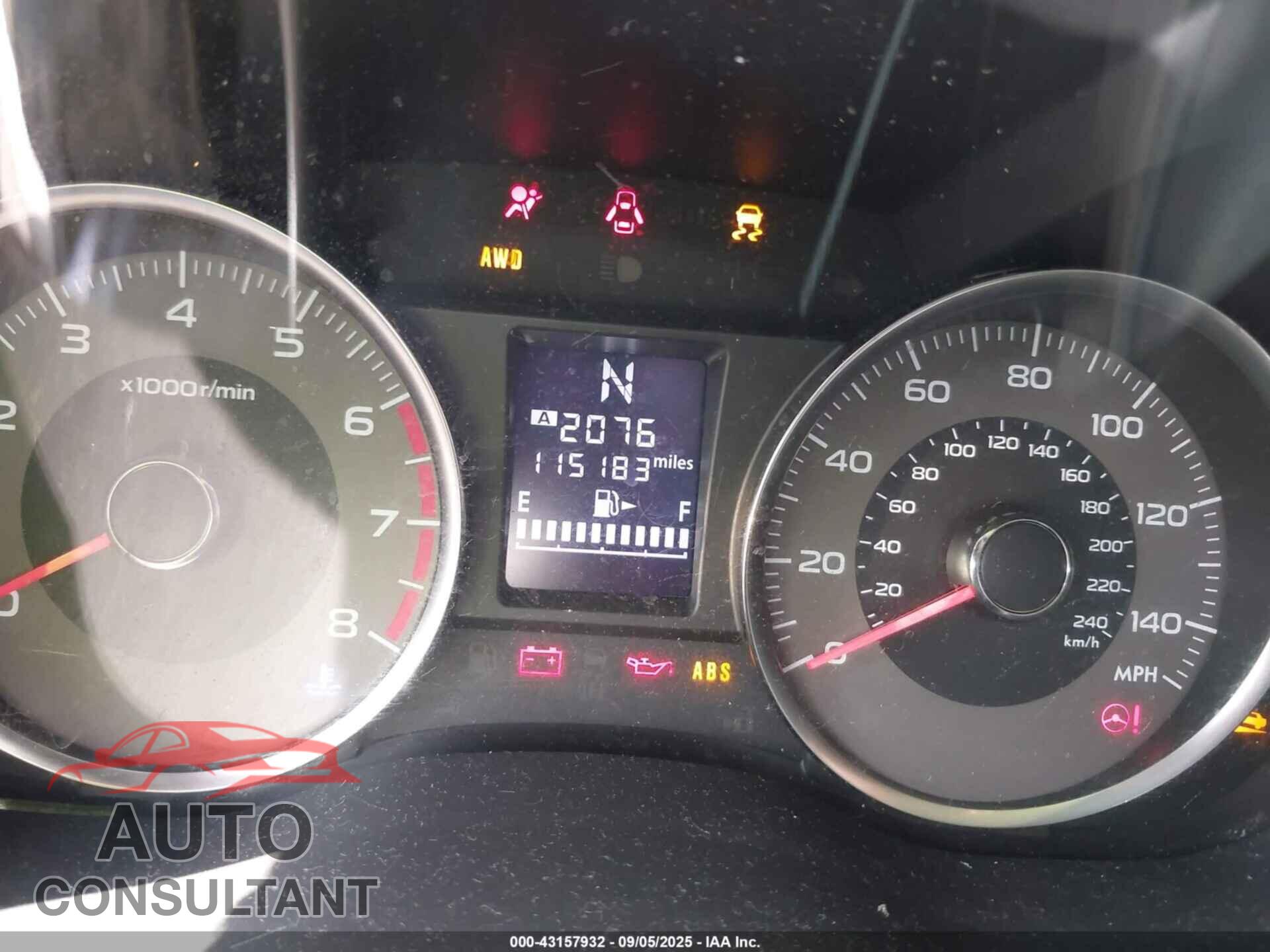 SUBARU FORESTER 2014 - JF2SJAJC8EH492193