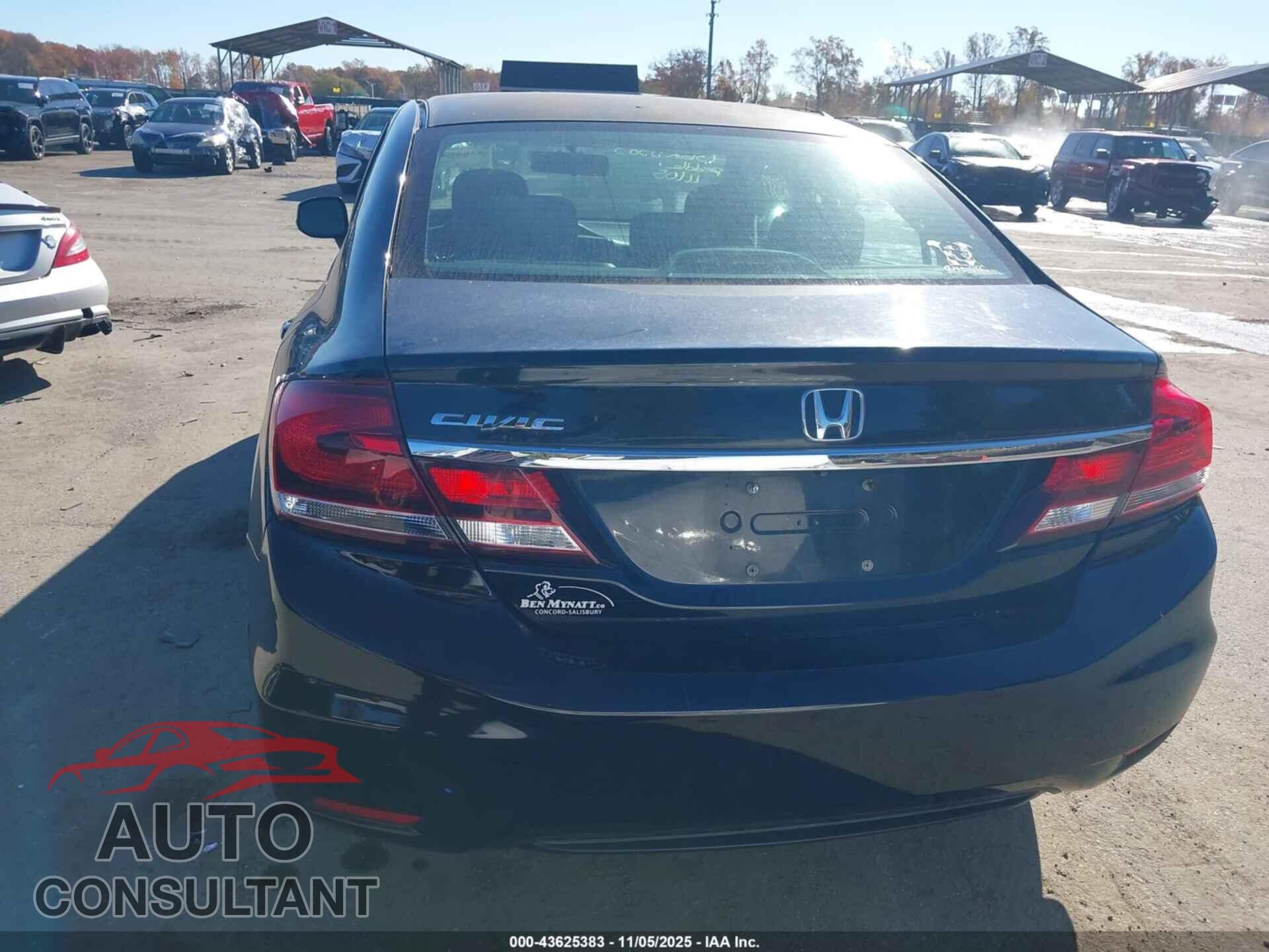 HONDA CIVIC 2013 - 19XFB2F80DE055445