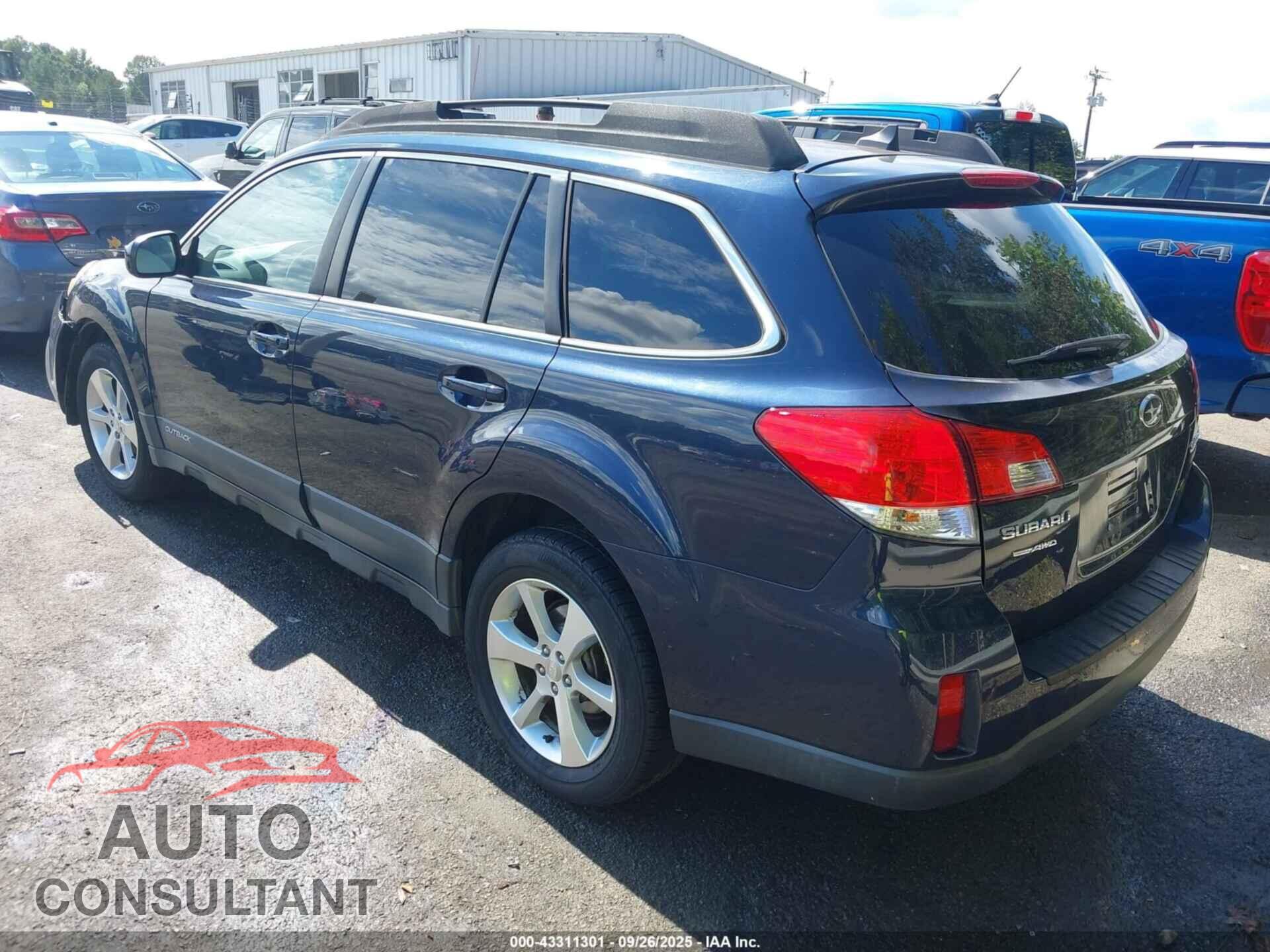 SUBARU OUTBACK 2013 - 4S4BRBJC0D3287696