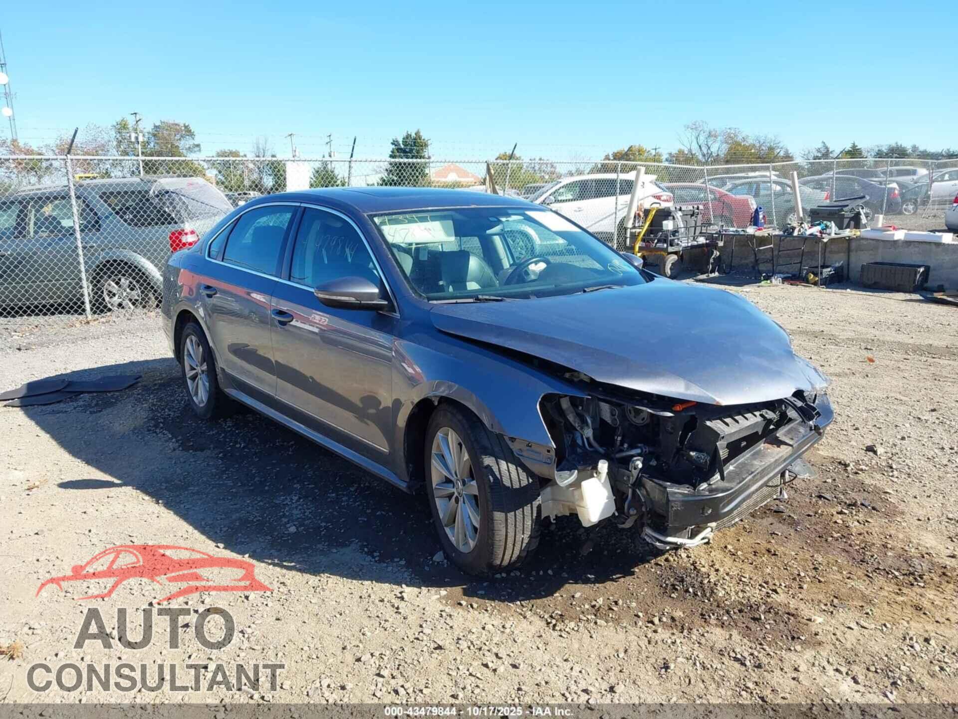 VOLKSWAGEN PASSAT 2012 - 1VWCH7A38CC021993