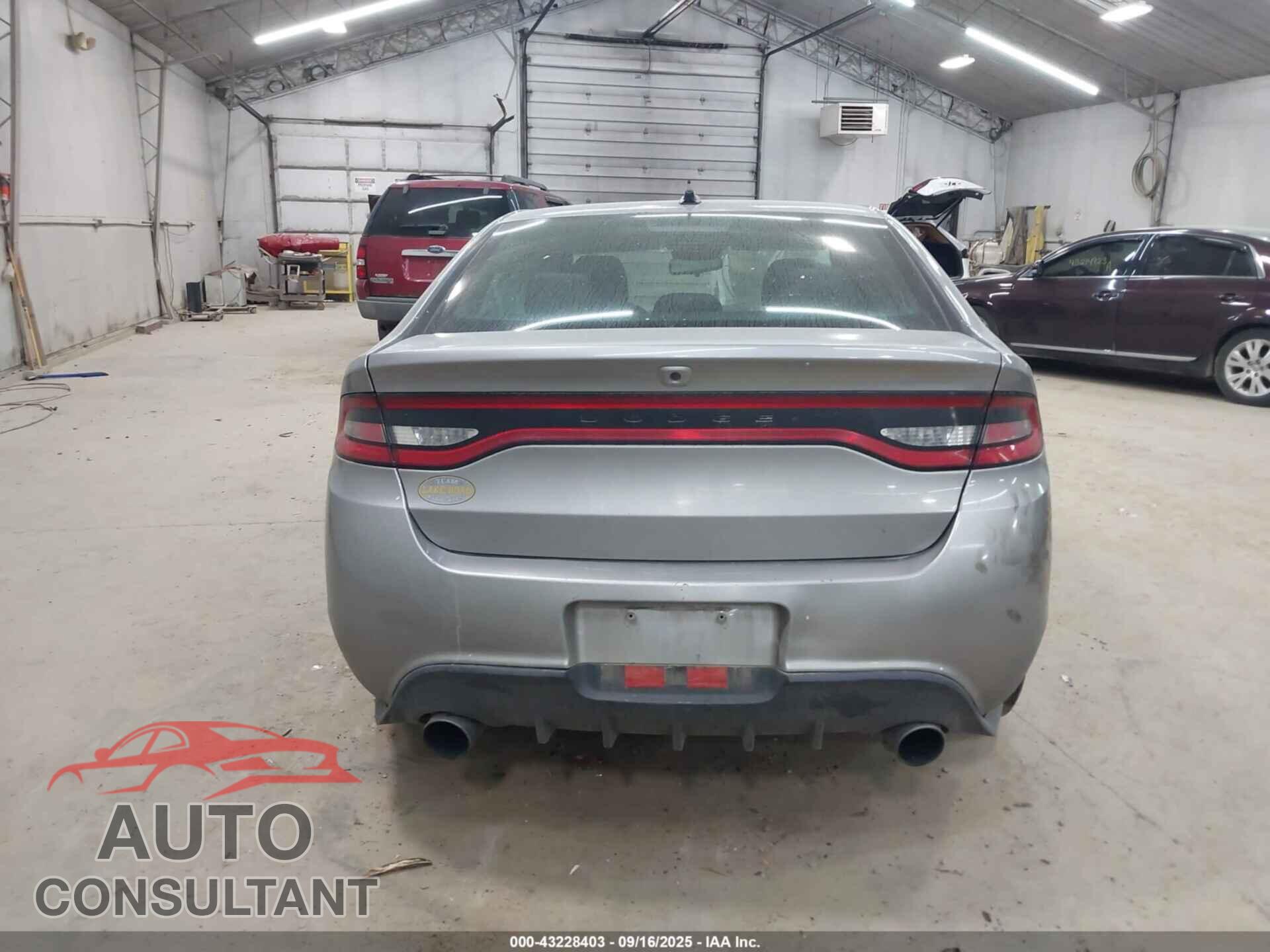 DODGE DART 2015 - 1C3CDFBB3FD390634
