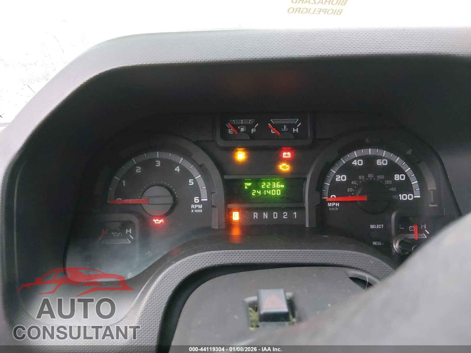 FORD E-150 2012 - 1FTNE1EW7CDA98080
