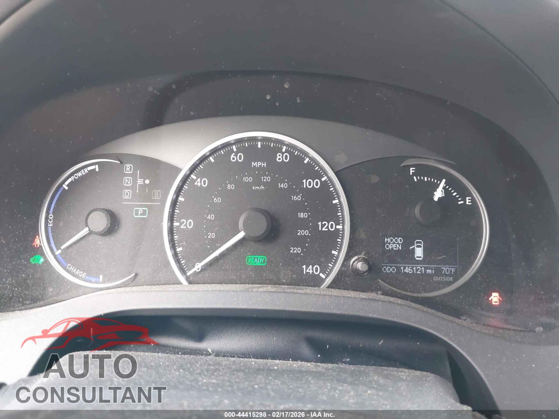 LEXUS CT 200H 2012 - JTHKD5BHXC2058024