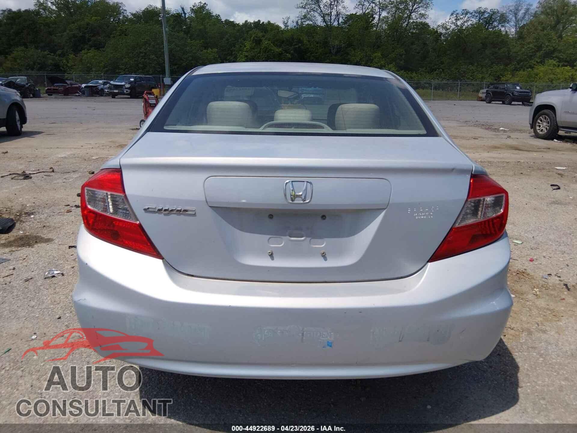 HONDA CIVIC 2012 - 2HGFB2F5XCH597579