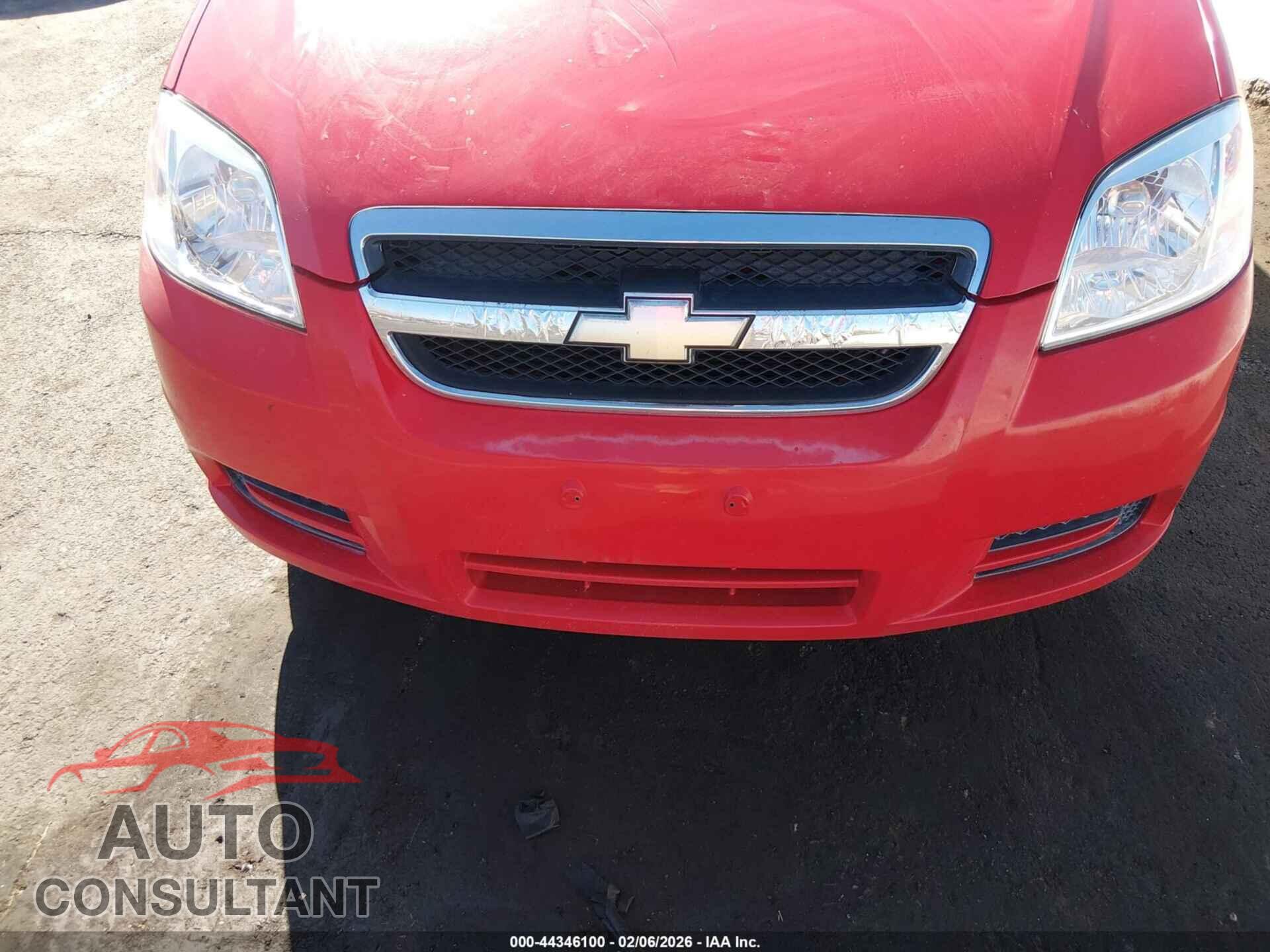 CHEVROLET AVEO 2011 - KL1TD5DE7BB123796