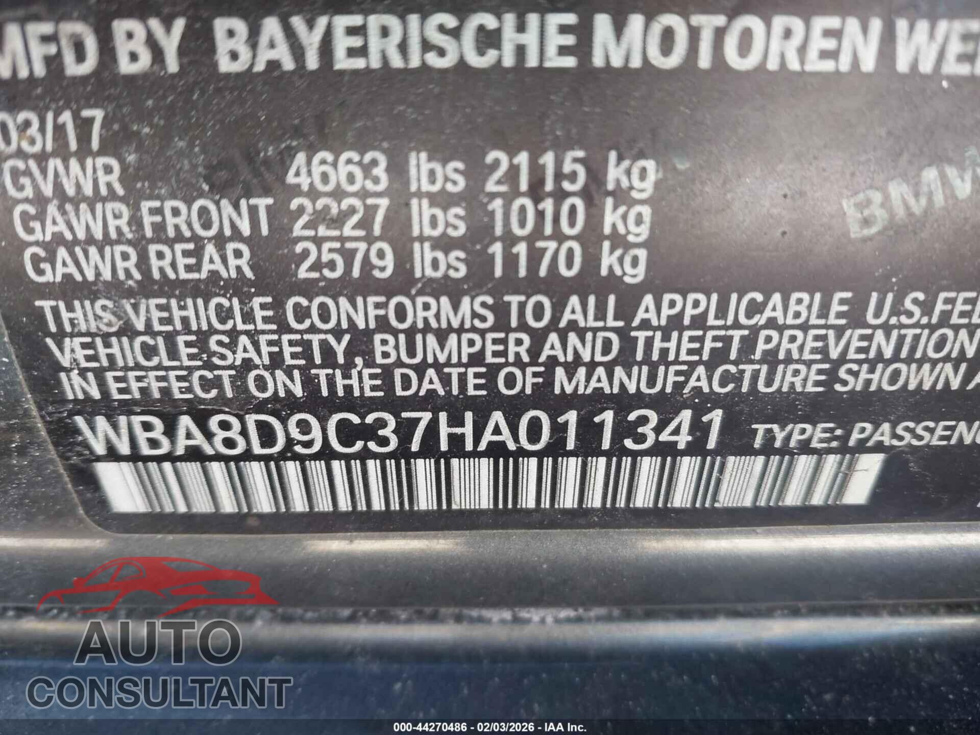 BMW 330I 2017 - WBA8D9C37HA011341