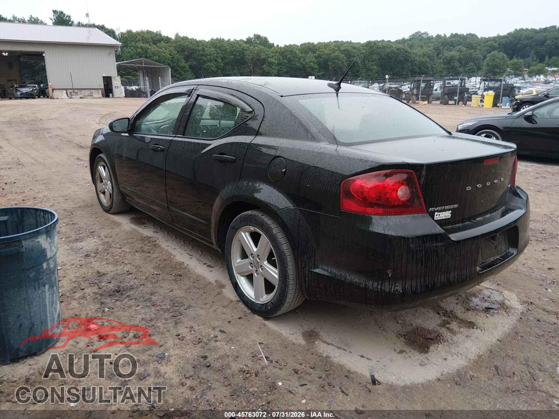DODGE AVENGER 2013 - 1C3CDZCB8DN682299