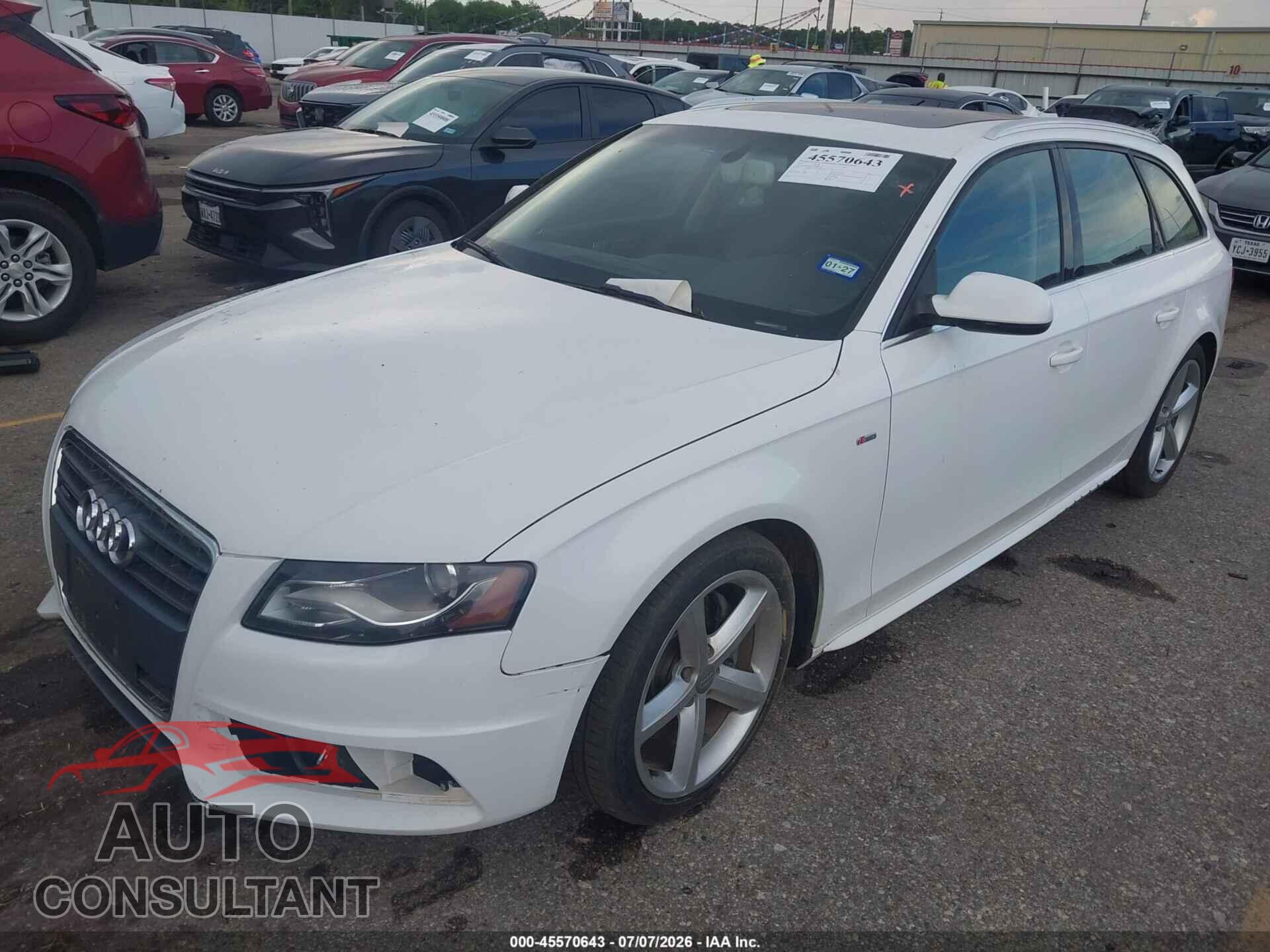 AUDI A4 2012 - WAU4FBFL0CA084488