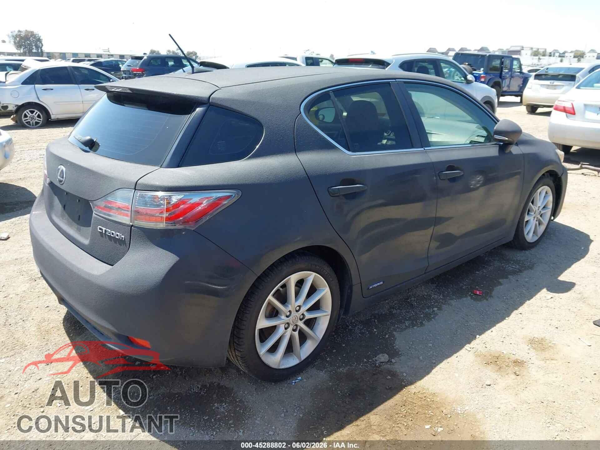 LEXUS CT 200H 2013 - JTHKD5BH8D2167342