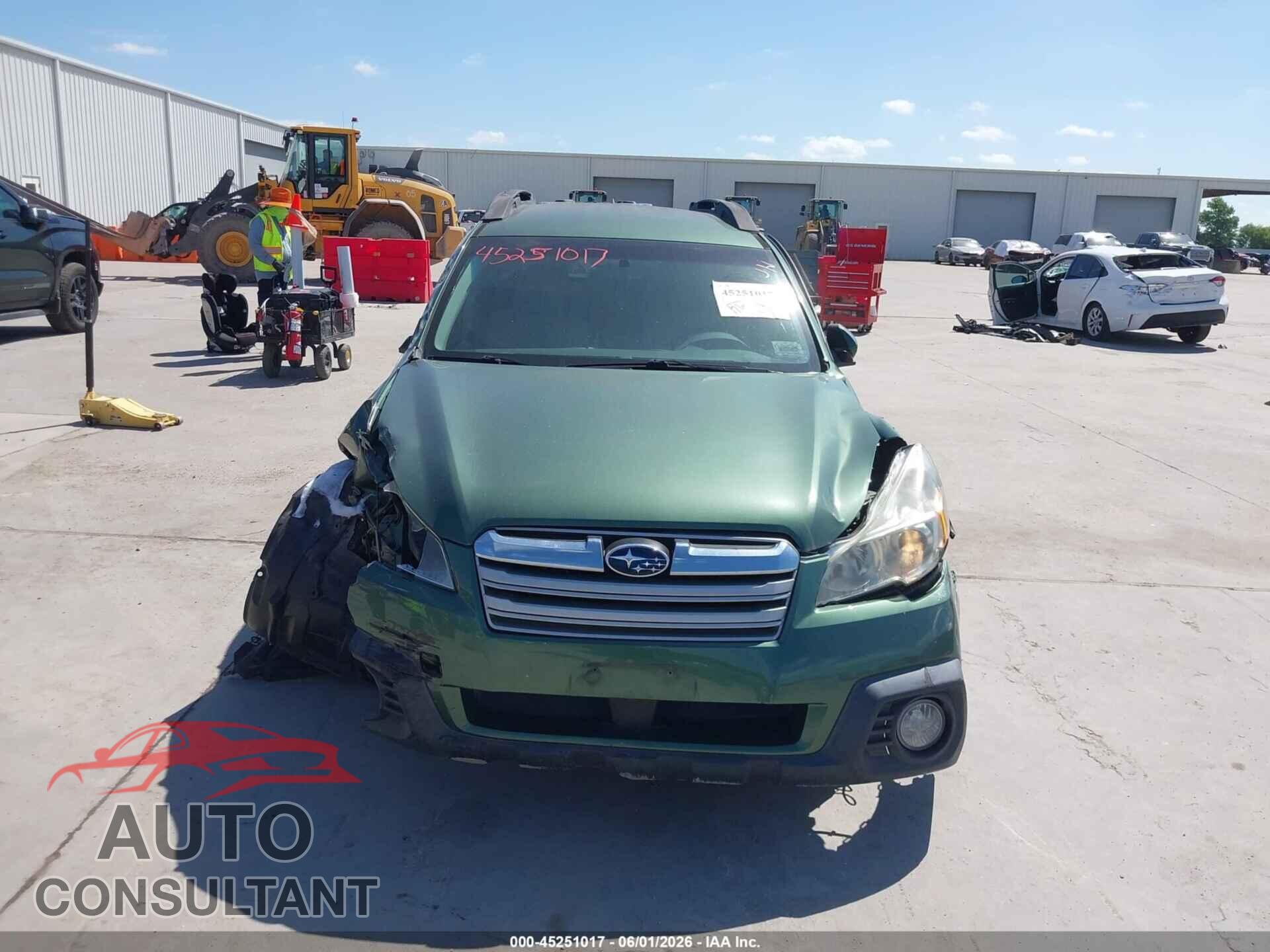 SUBARU OUTBACK 2014 - 4S4BRBCC4E3267059