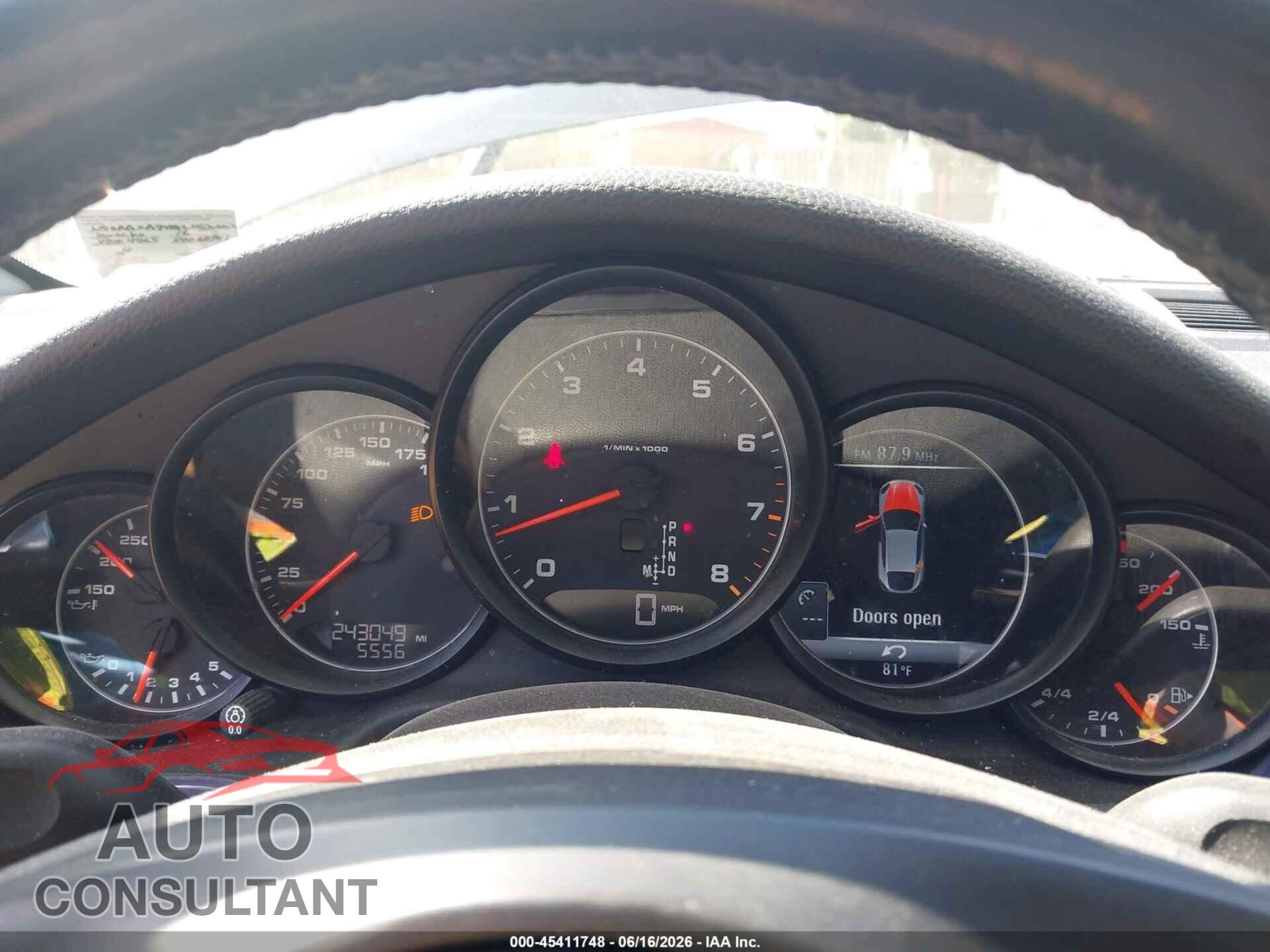 PORSCHE PANAMERA 2016 - WP0AA2A7XGL002002