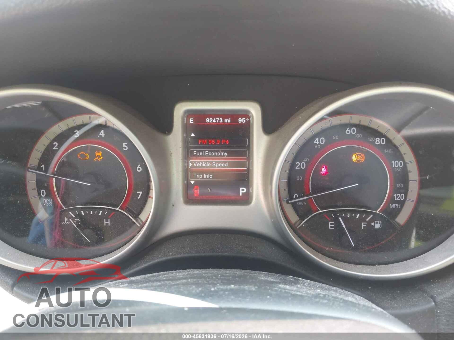 DODGE JOURNEY 2017 - 3C4PDCAB7HT670762