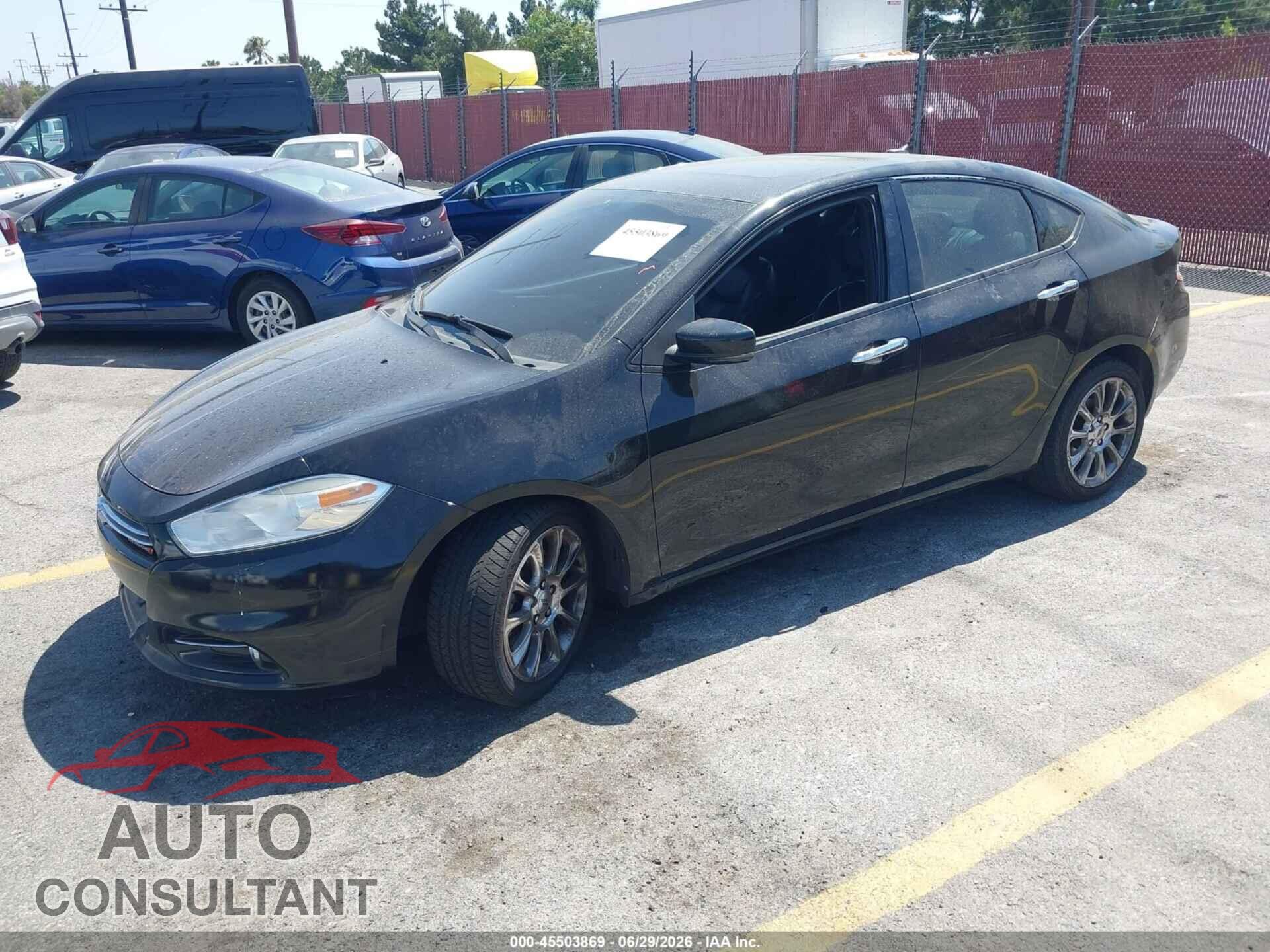 DODGE DART 2013 - 1C3CDFCA4DD267055