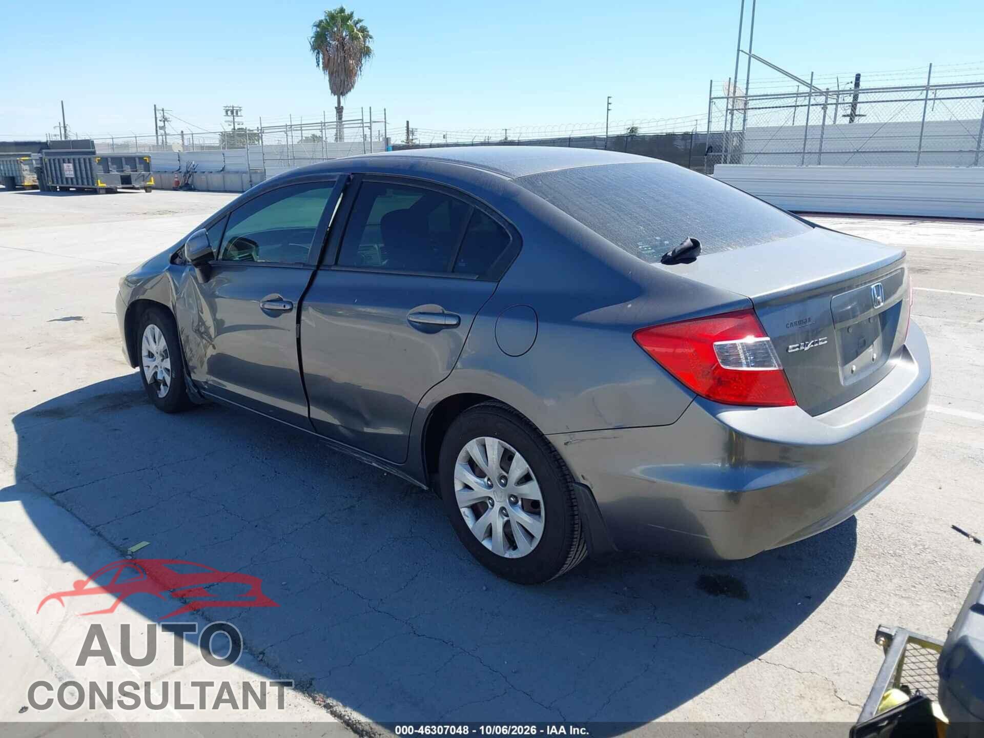 HONDA CIVIC 2012 - 19XFB2F57CE321791