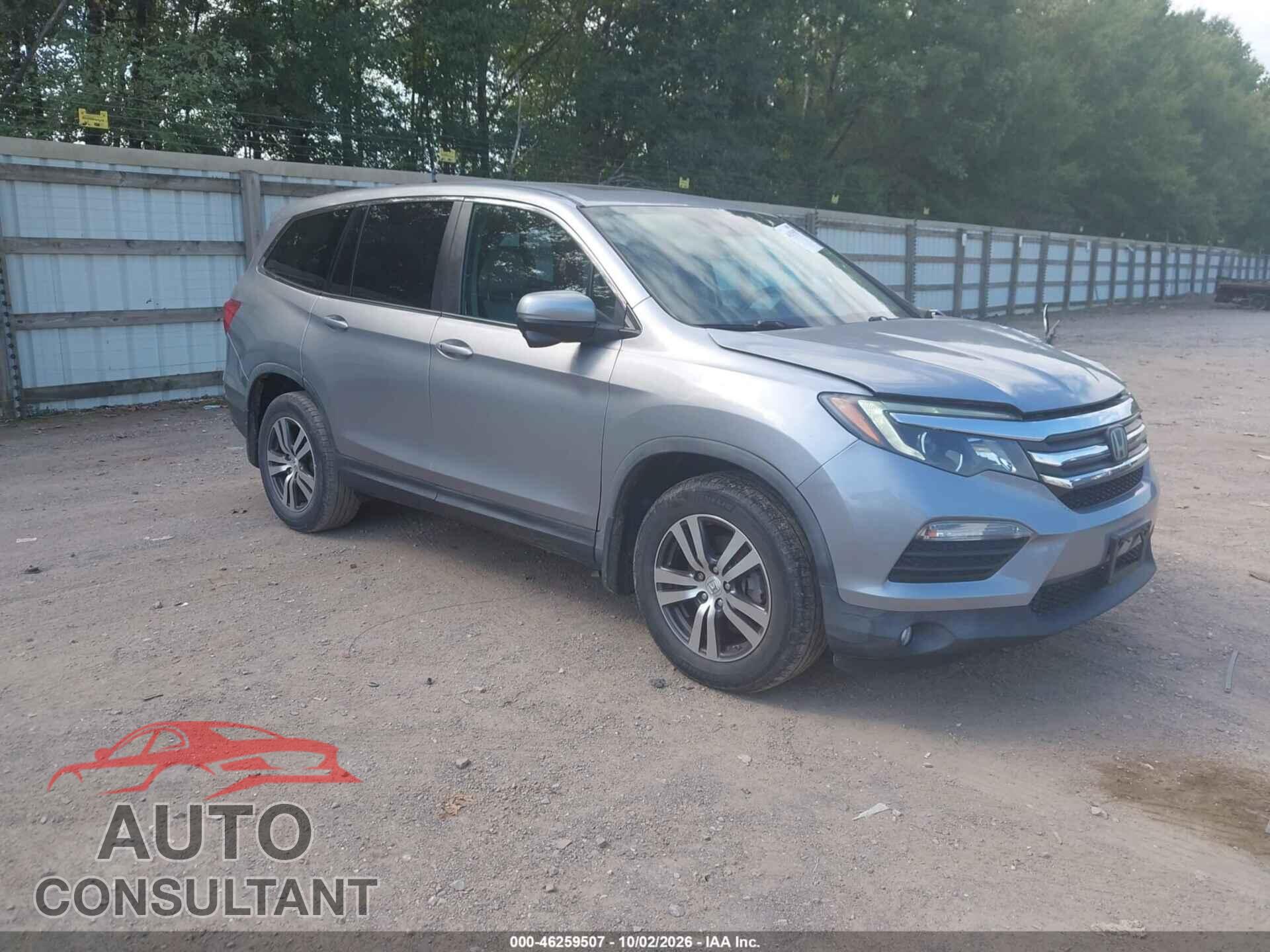HONDA PILOT 2017 - 5FNYF6H61HB053302