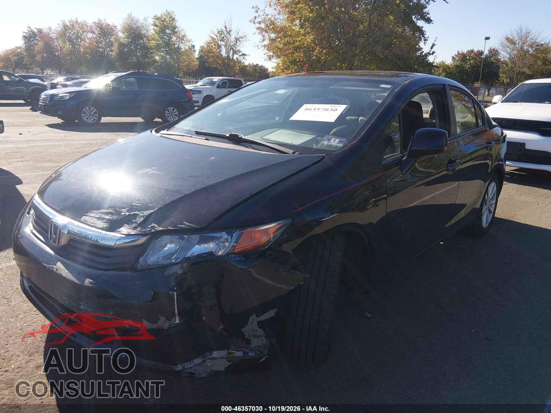 HONDA CIVIC 2012 - 2HGFB2F83CH542630