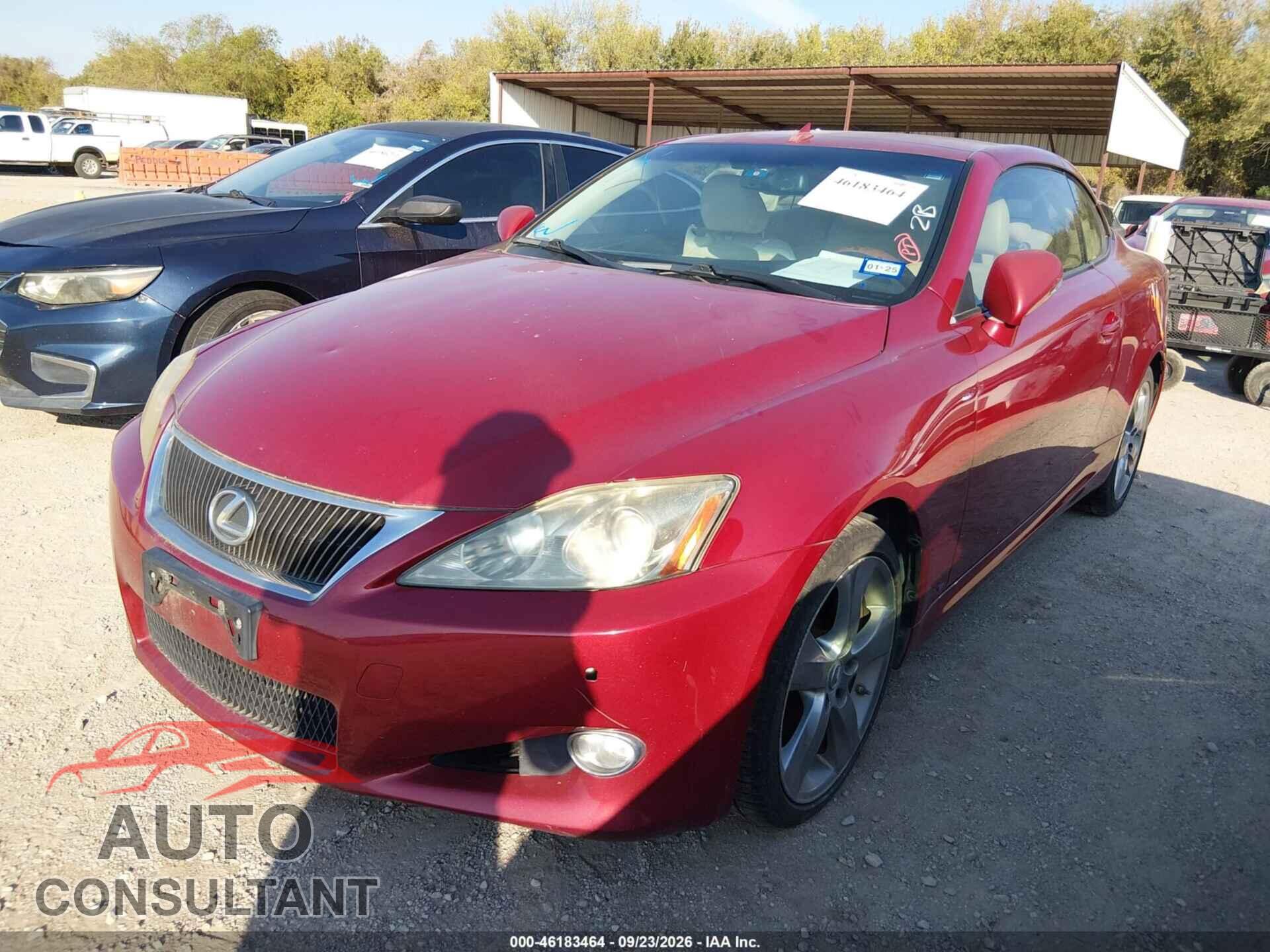 LEXUS IS 250C 2010 - JTHFF2C2XA2512905
