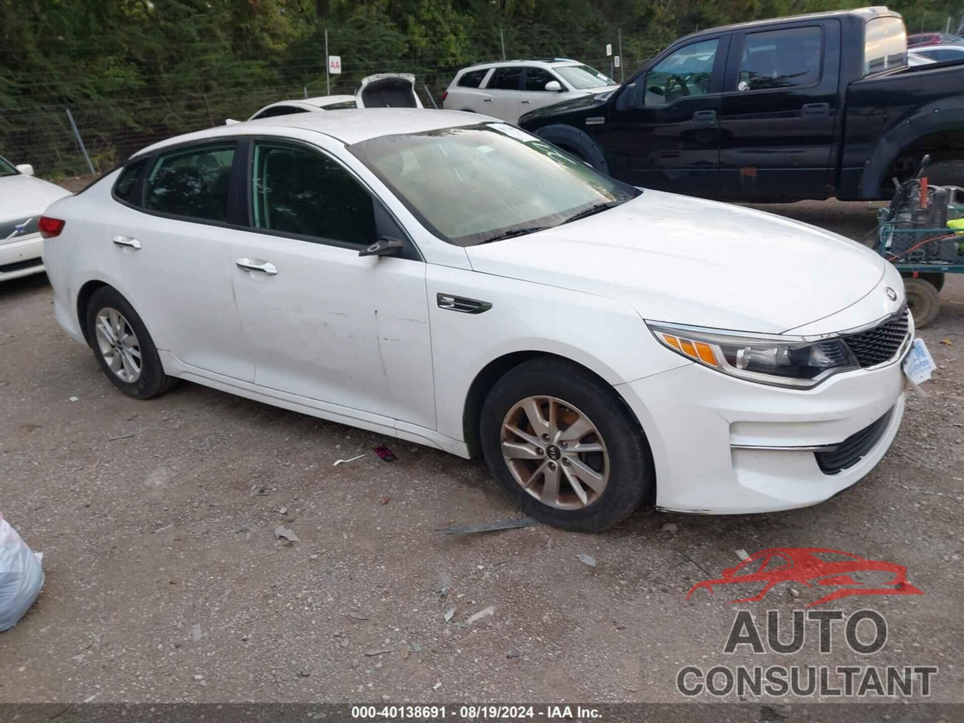 KIA OPTIMA 2016 - KNAGT4L31G5098596