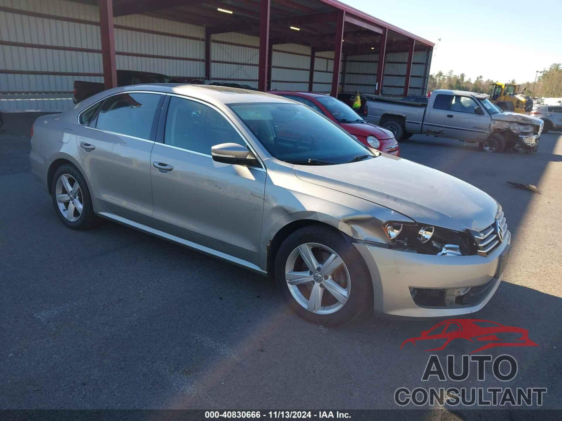 VOLKSWAGEN PASSAT 2013 - 1VWBP7A39DC120807