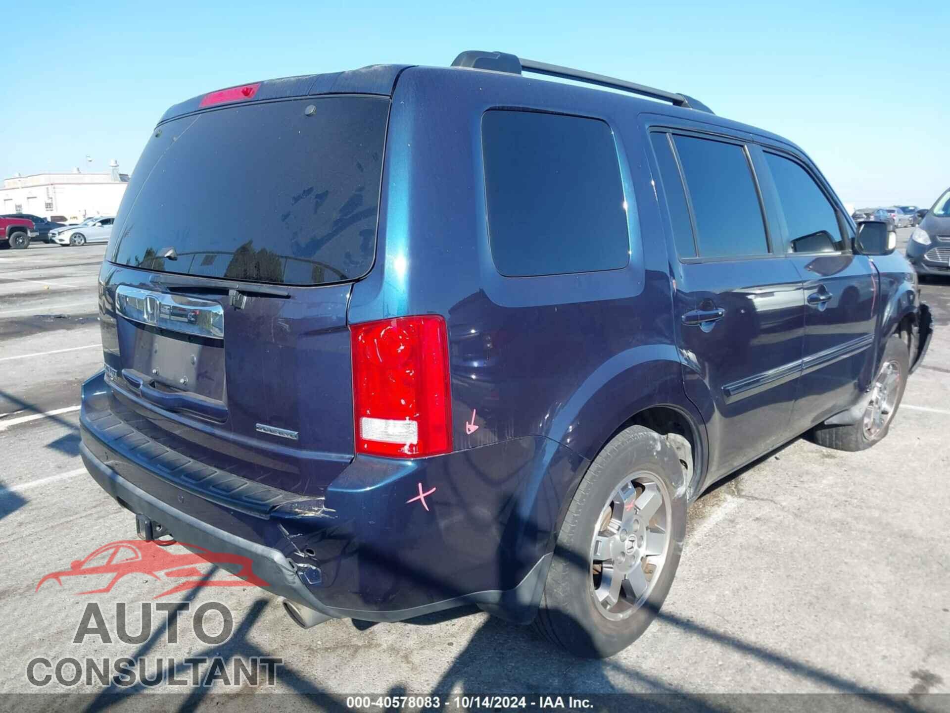 HONDA PILOT 2009 - 5FNYF38839B006869