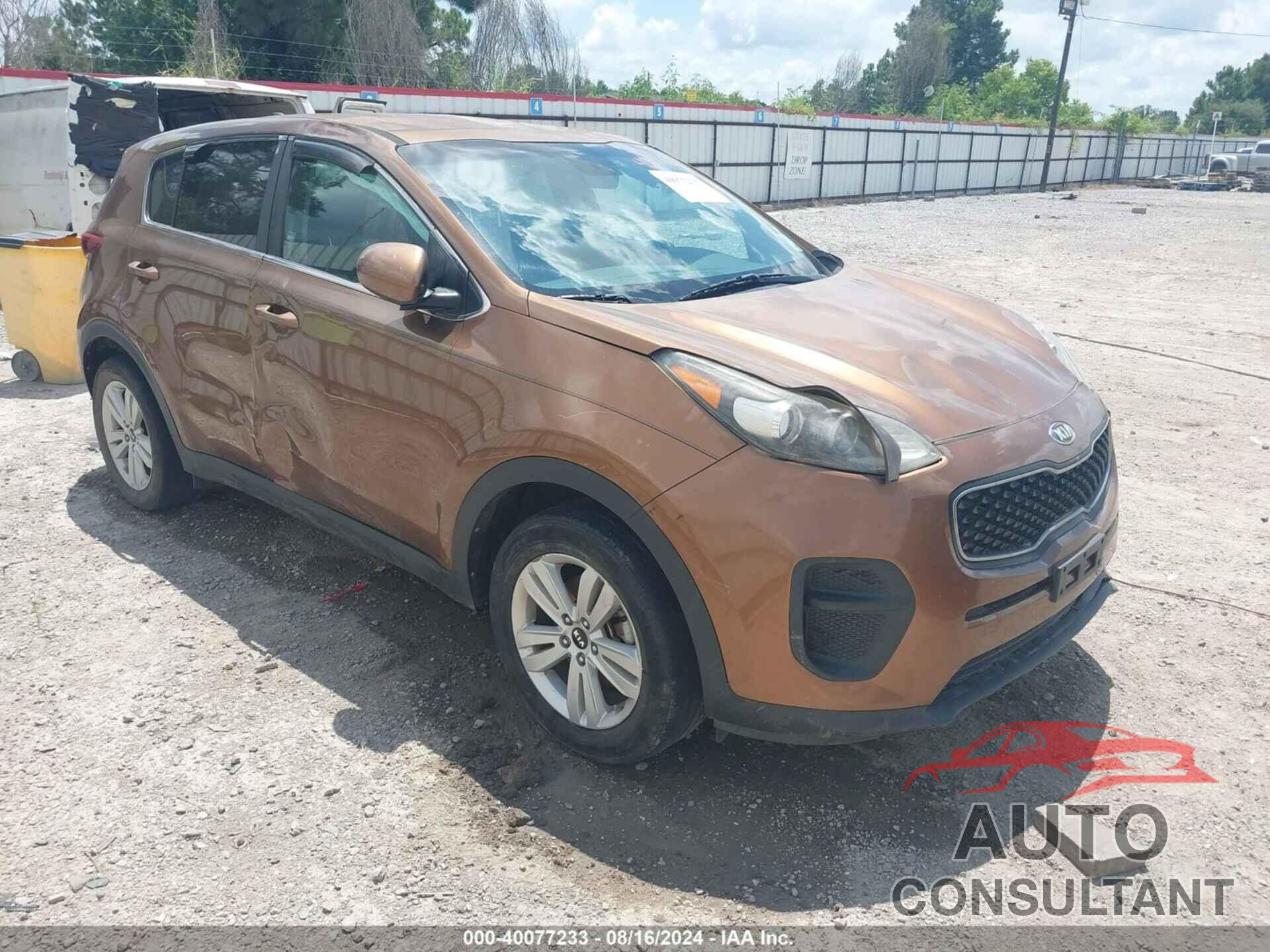 KIA SPORTAGE 2017 - KNDPM3ACXH7239605