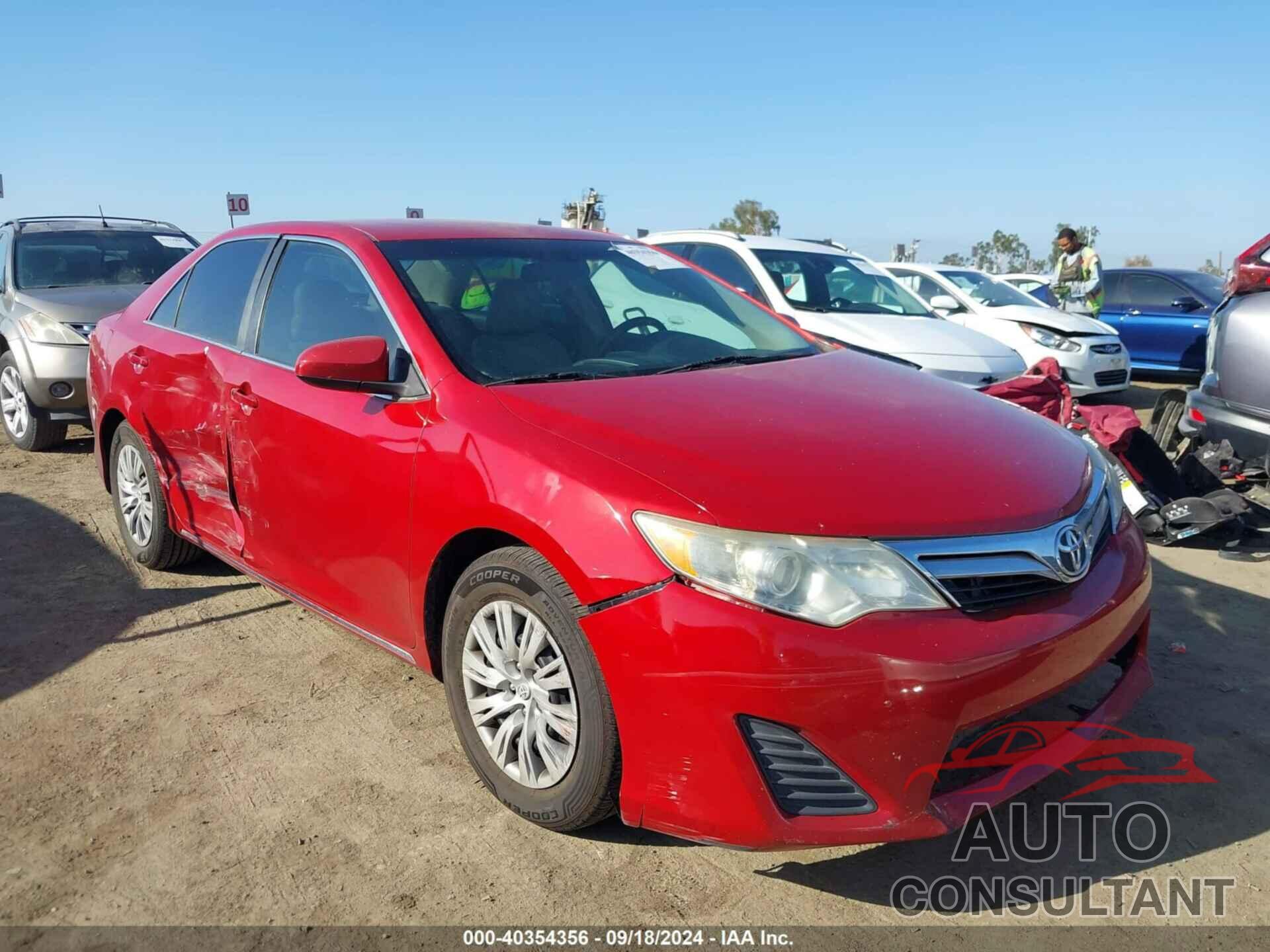 TOYOTA CAMRY 2012 - 4T4BF1FK7CR235418