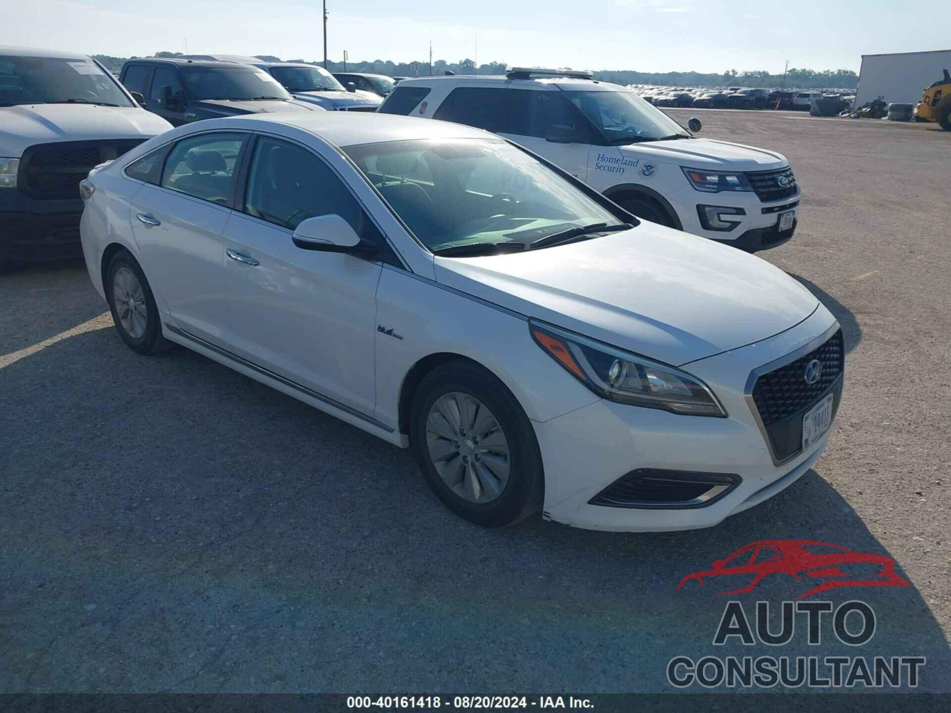 HYUNDAI SONATA HYBRID 2016 - KMHE24L18GA039222