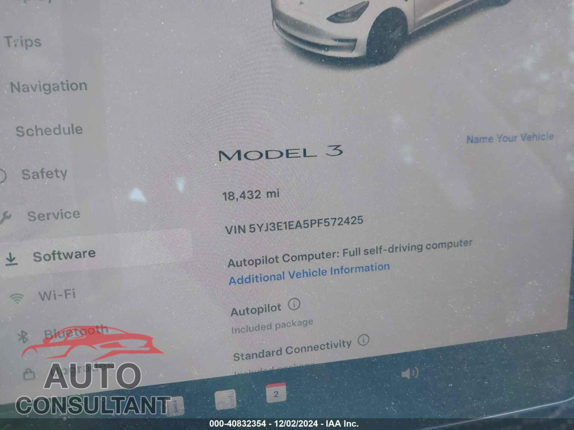 TESLA MODEL 3 2023 - 5YJ3E1EA5PF572425