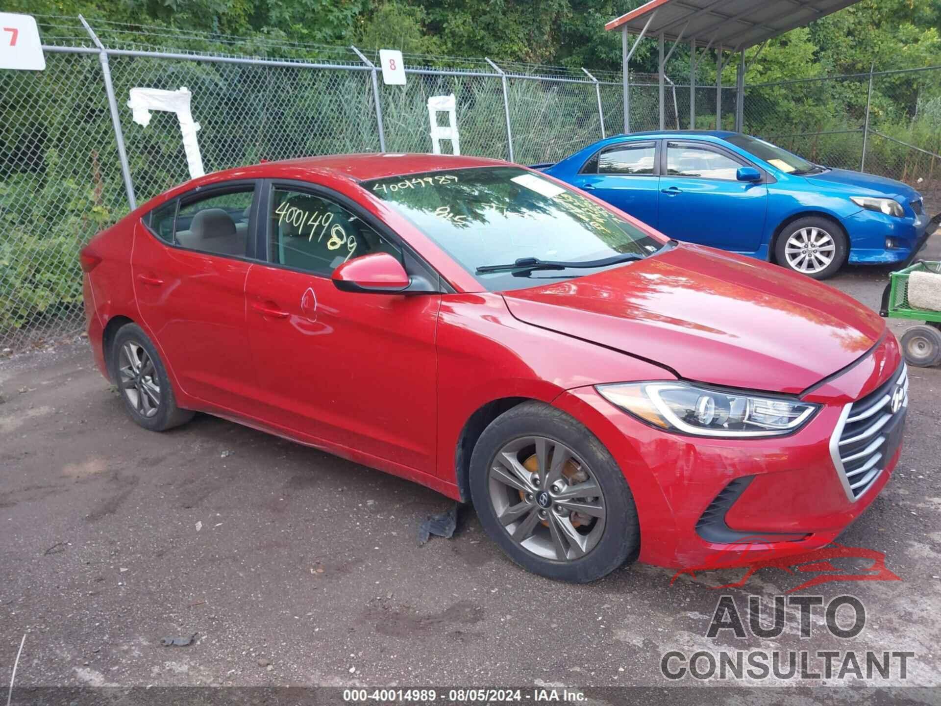HYUNDAI ELANTRA 2018 - 5NPD84LF6JH301605