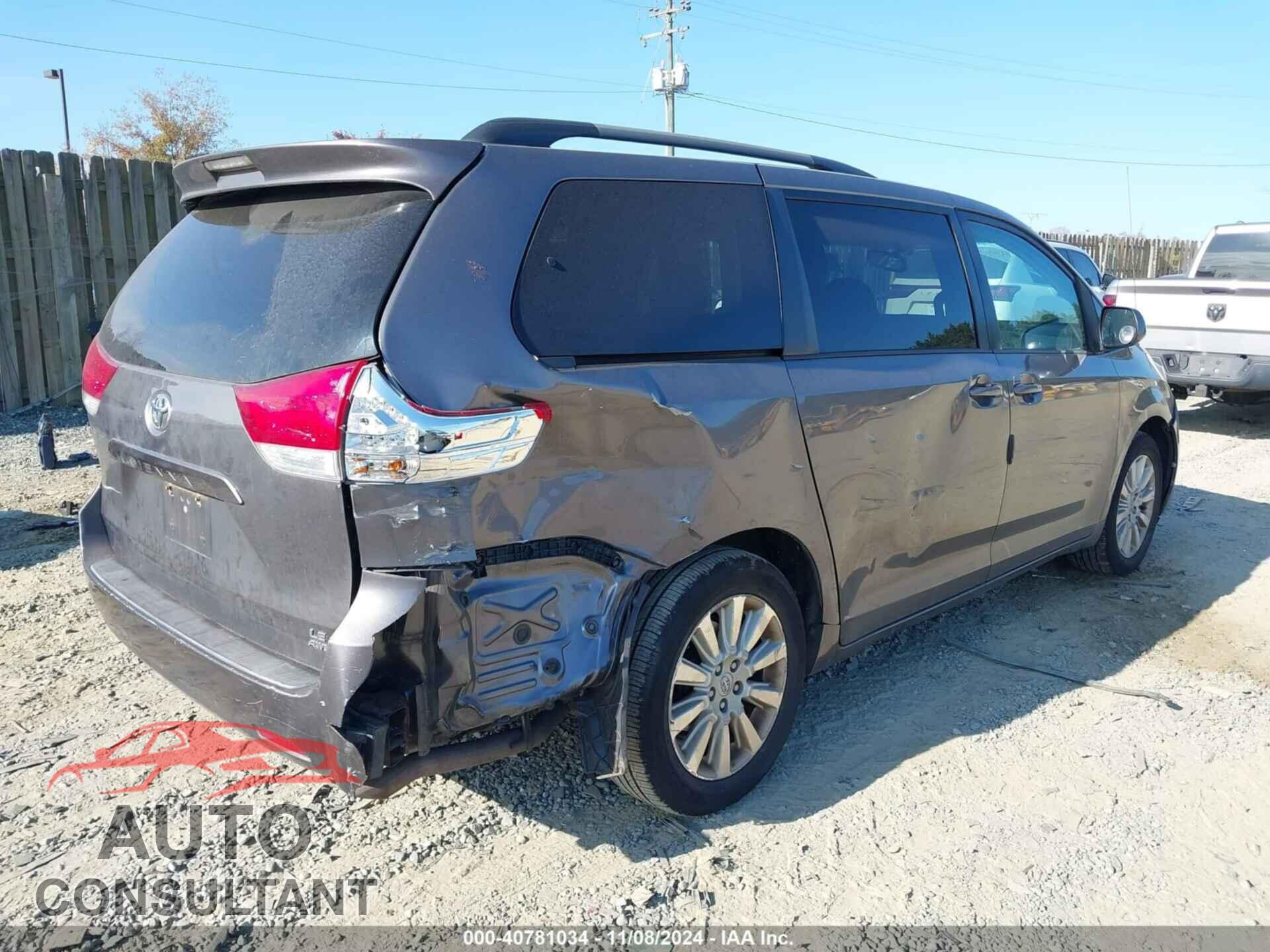 TOYOTA SIENNA 2012 - 5TDJK3DC0CS030265