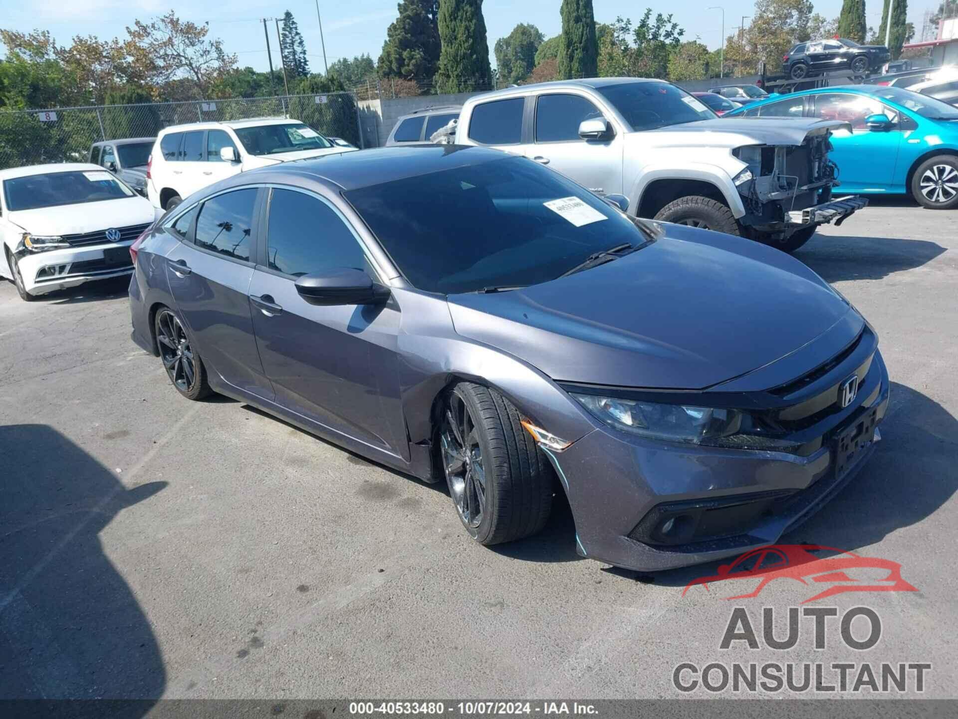 HONDA CIVIC 2020 - 19XFC2F81LE214498