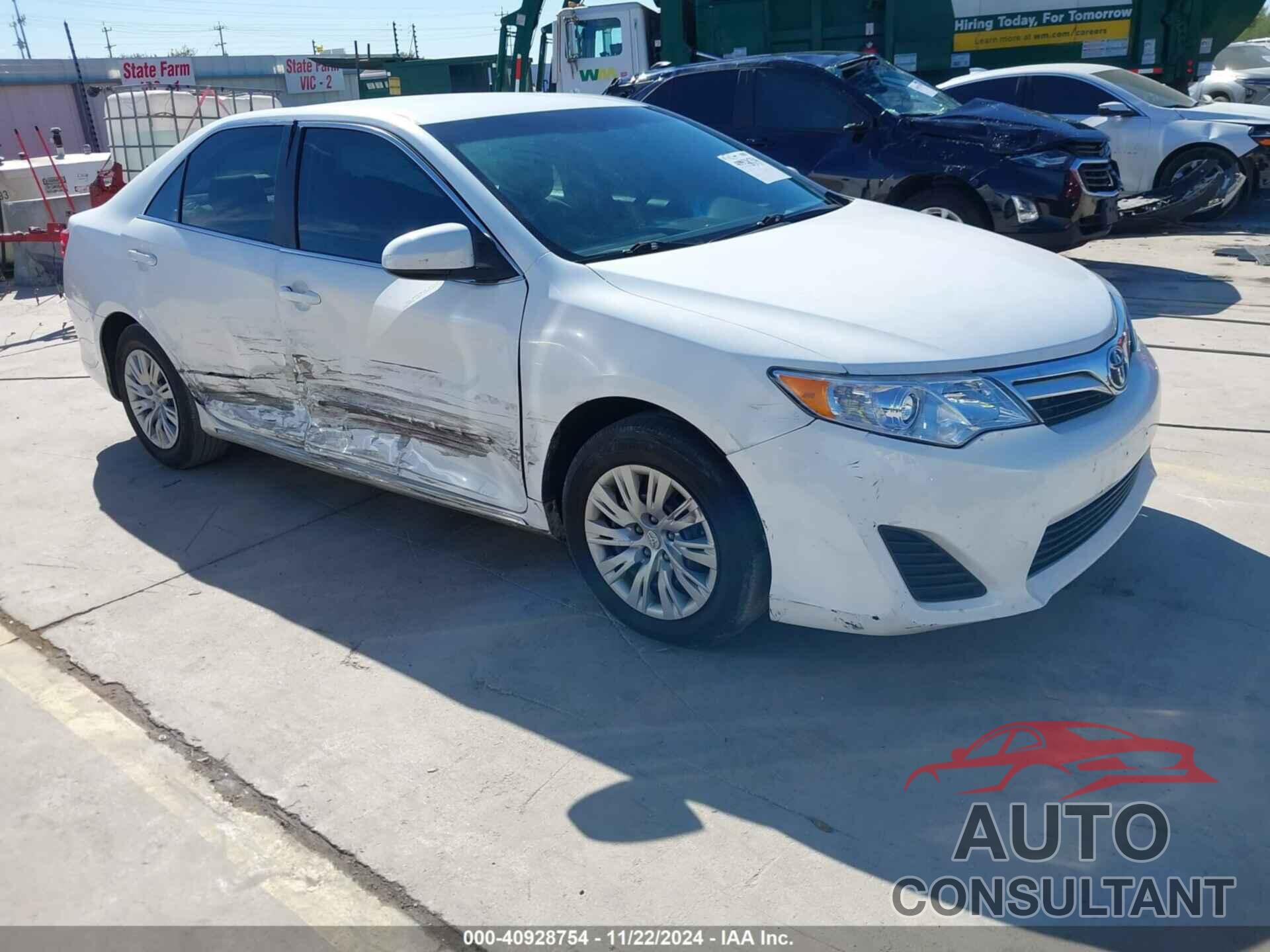TOYOTA CAMRY 2013 - 4T4BF1FK6DR280187