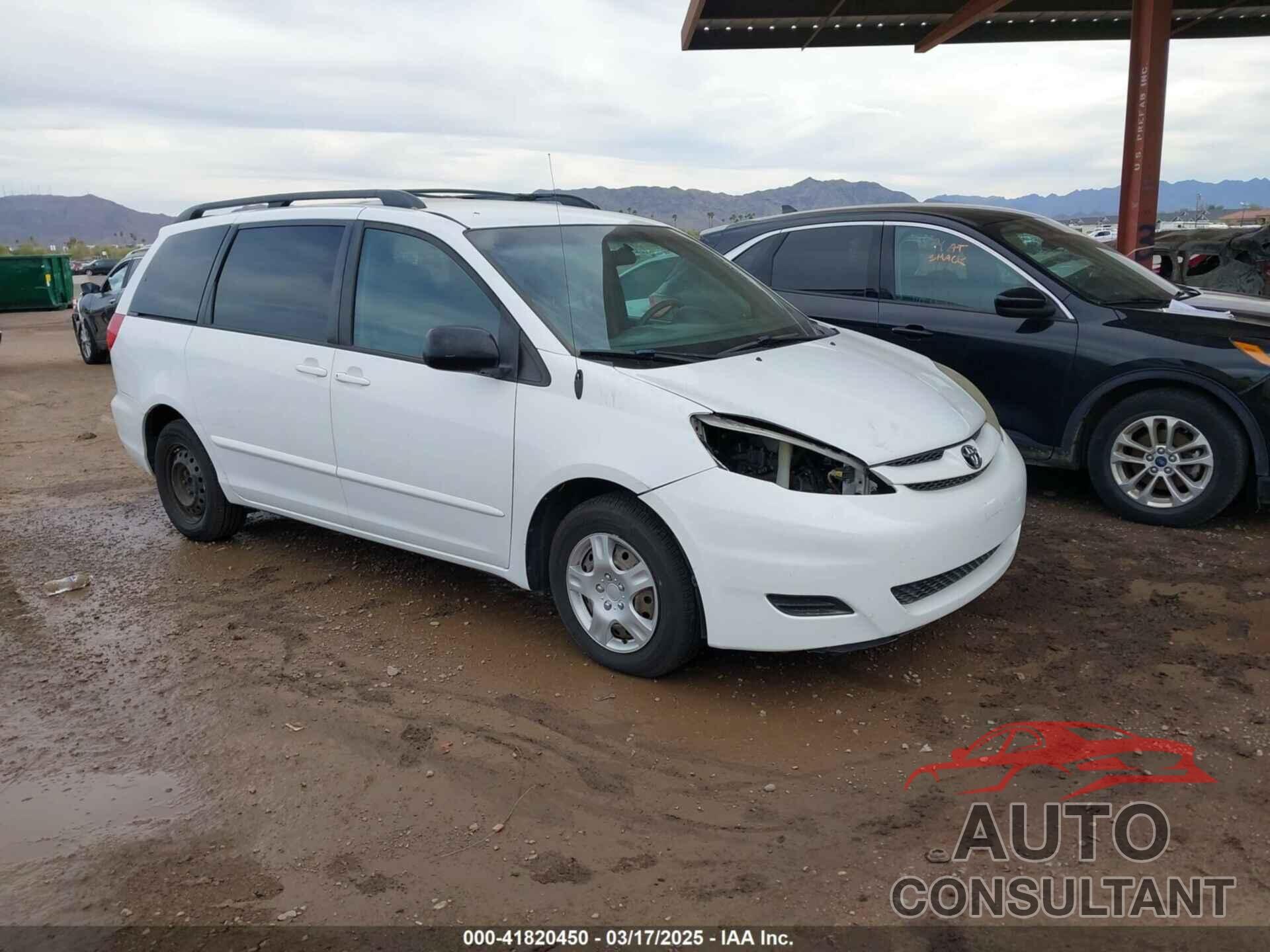 TOYOTA SIENNA 2009 - 5TDZK23C69S278365