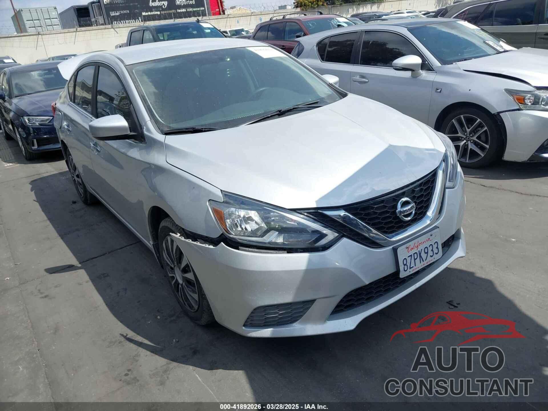 NISSAN SENTRA 2019 - 3N1AB7AP6KY432493