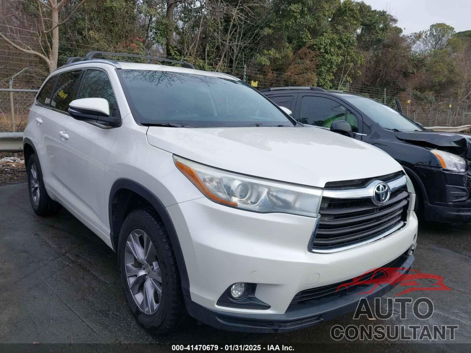 TOYOTA HIGHLANDER 2015 - 5TDKKRFH0FS101551