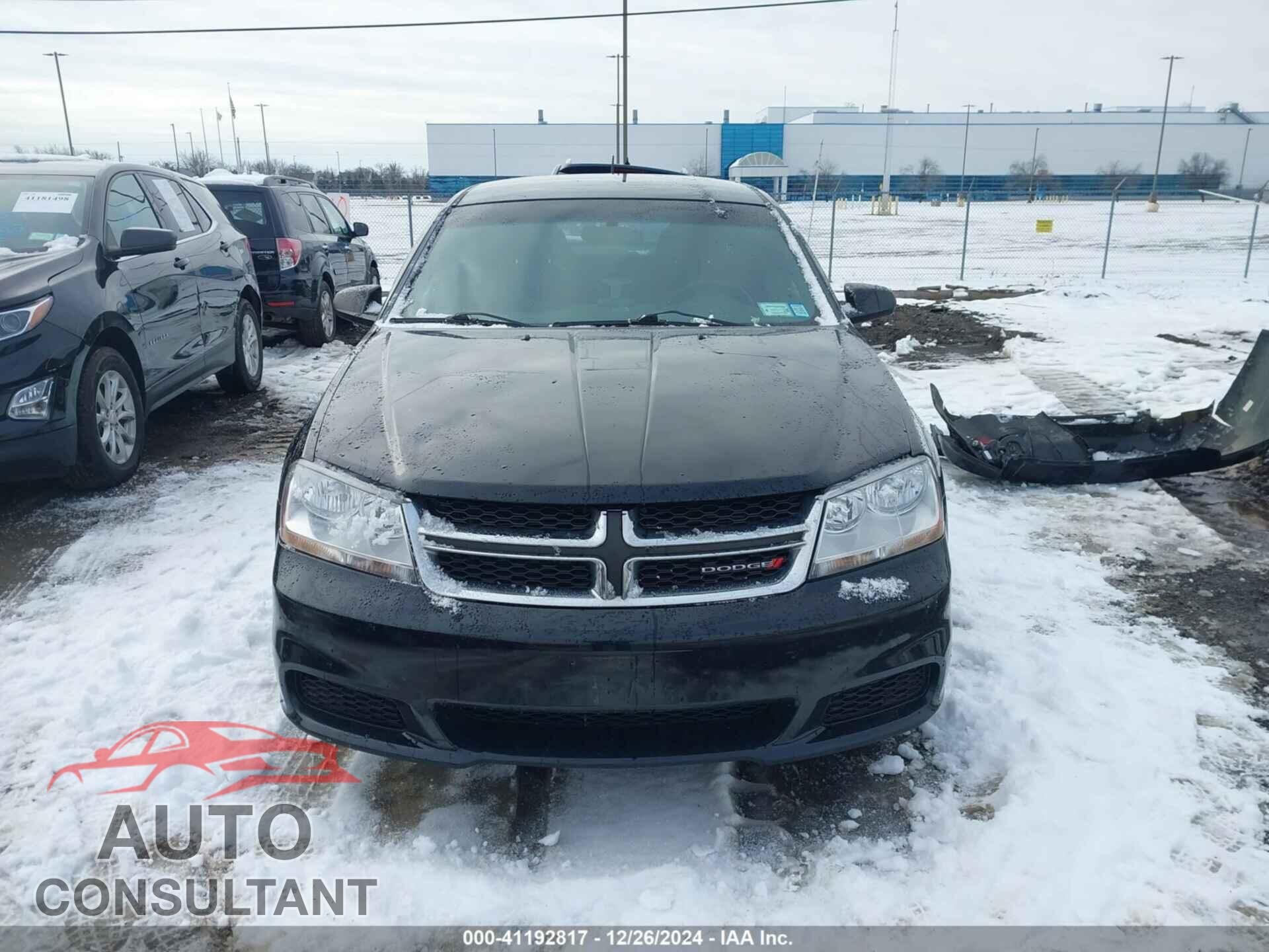 DODGE AVENGER 2013 - 1C3CDZAB3DN564342