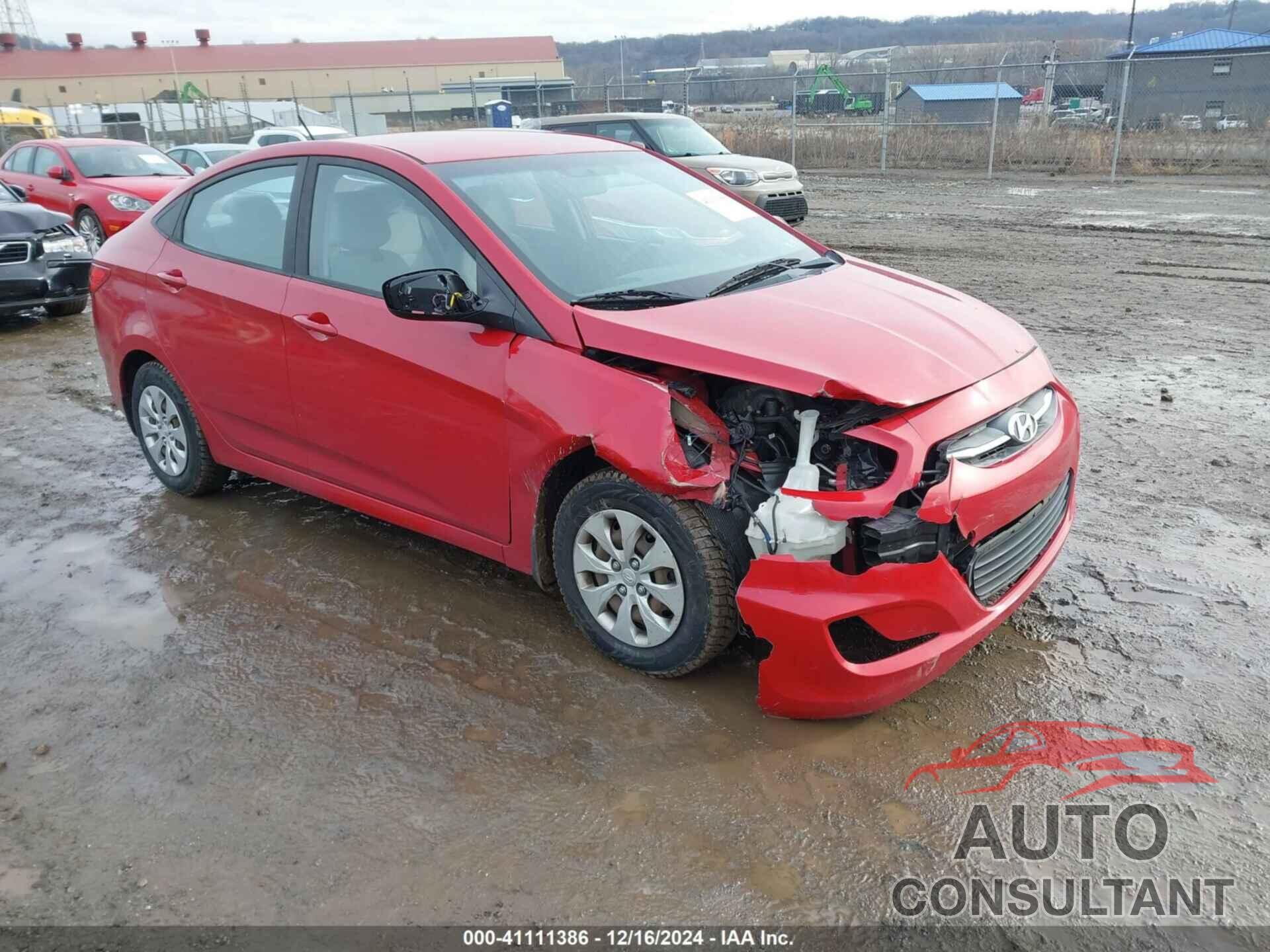 HYUNDAI ACCENT 2016 - KMHCT4AE9GU152783