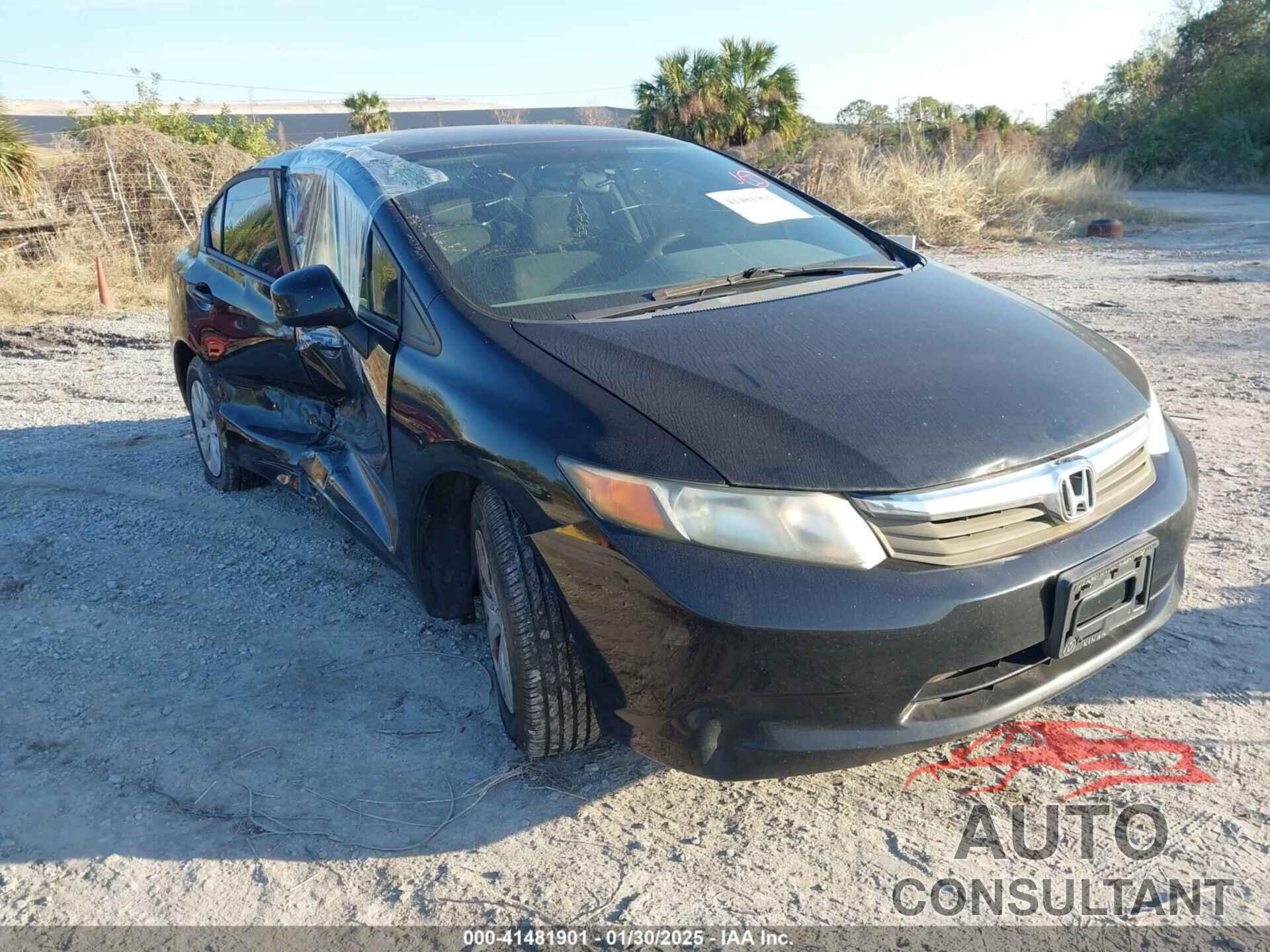 HONDA CIVIC 2012 - 19XFB2F58CE081912