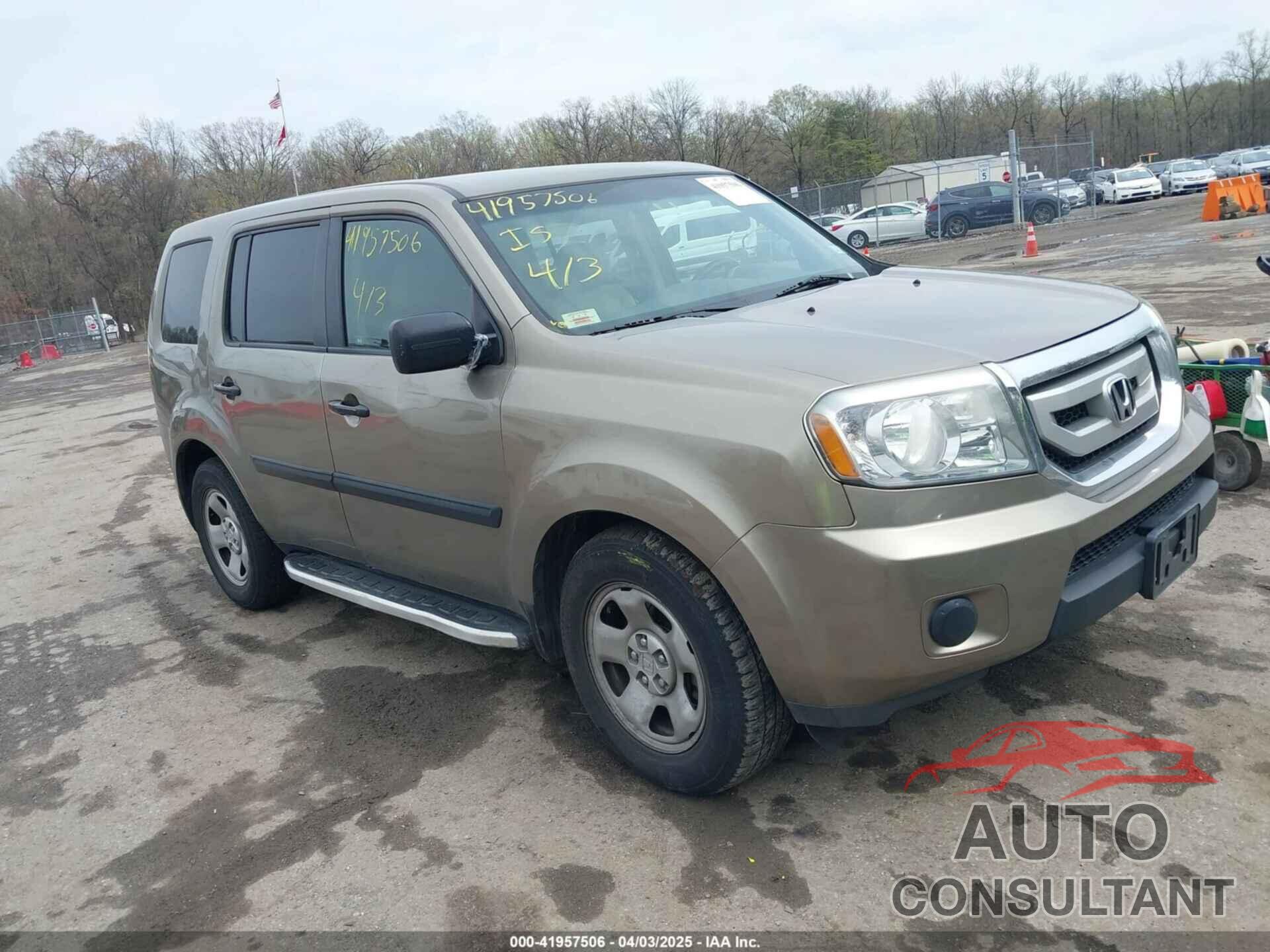 HONDA PILOT 2011 - 5FNYF4H21BB103169