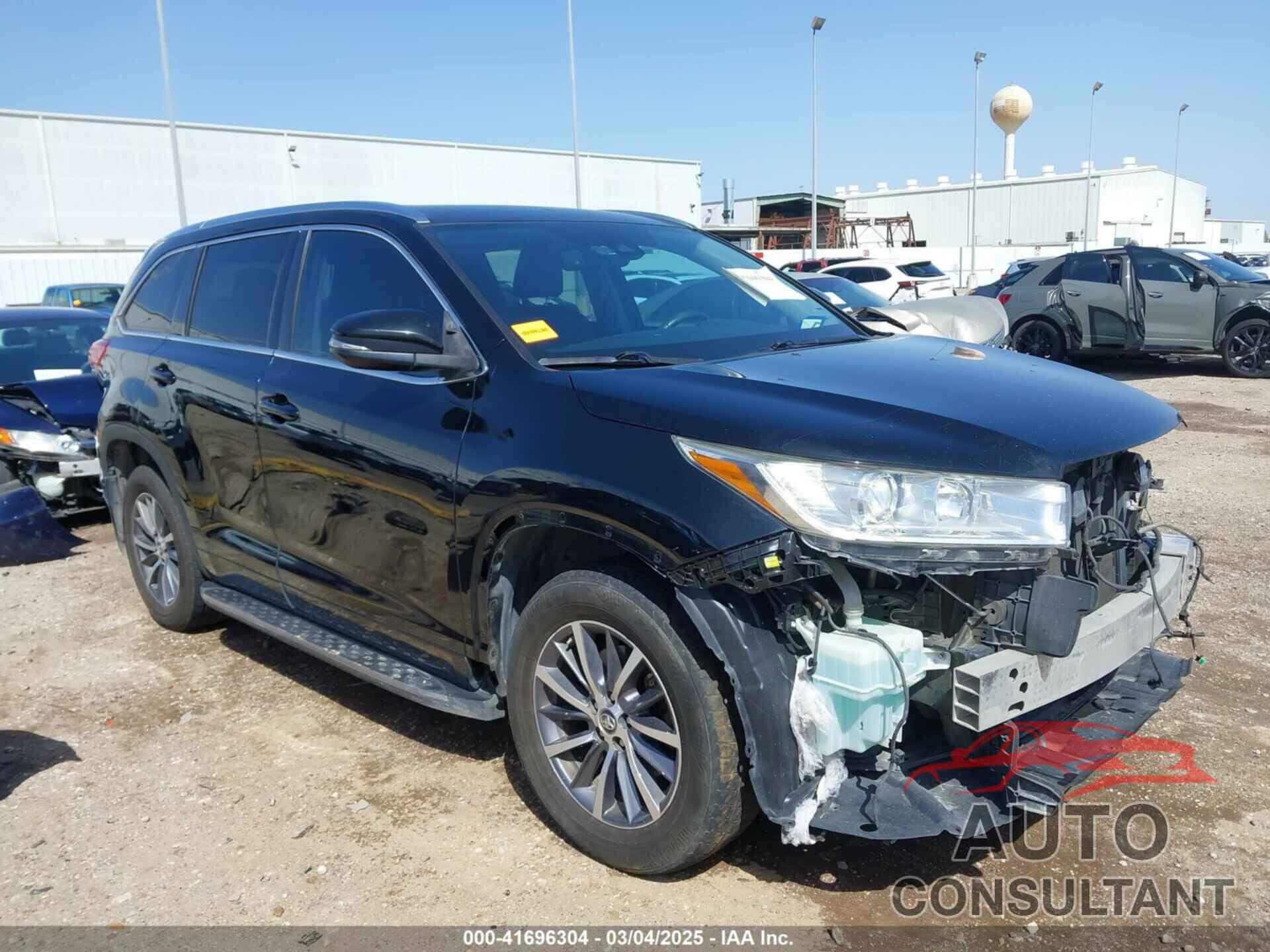TOYOTA HIGHLANDER 2017 - 5TDKZRFH5HS524415