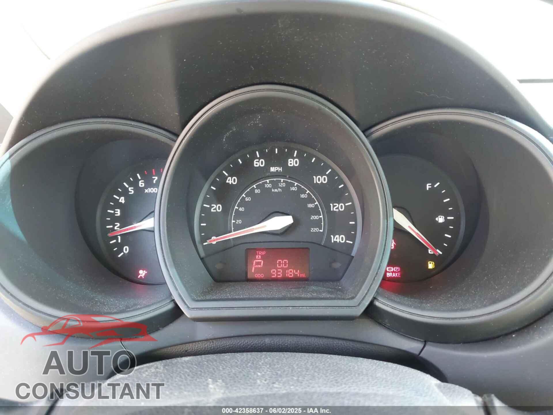 KIA RIO 2012 - KNADM4A3XC6044656