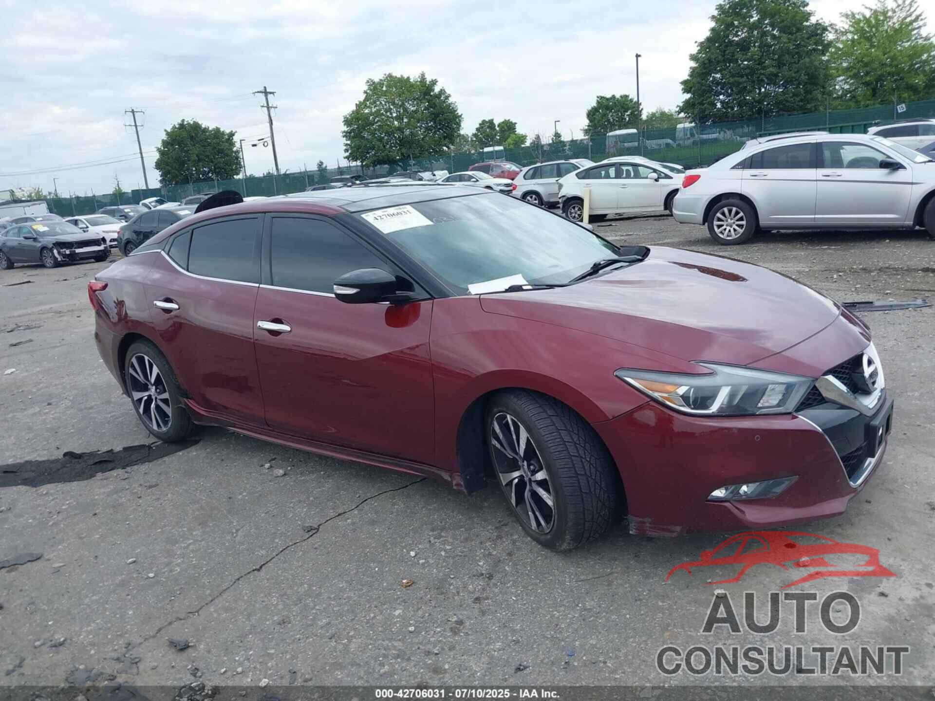 NISSAN MAXIMA 2017 - 1N4AA6APXHC455678