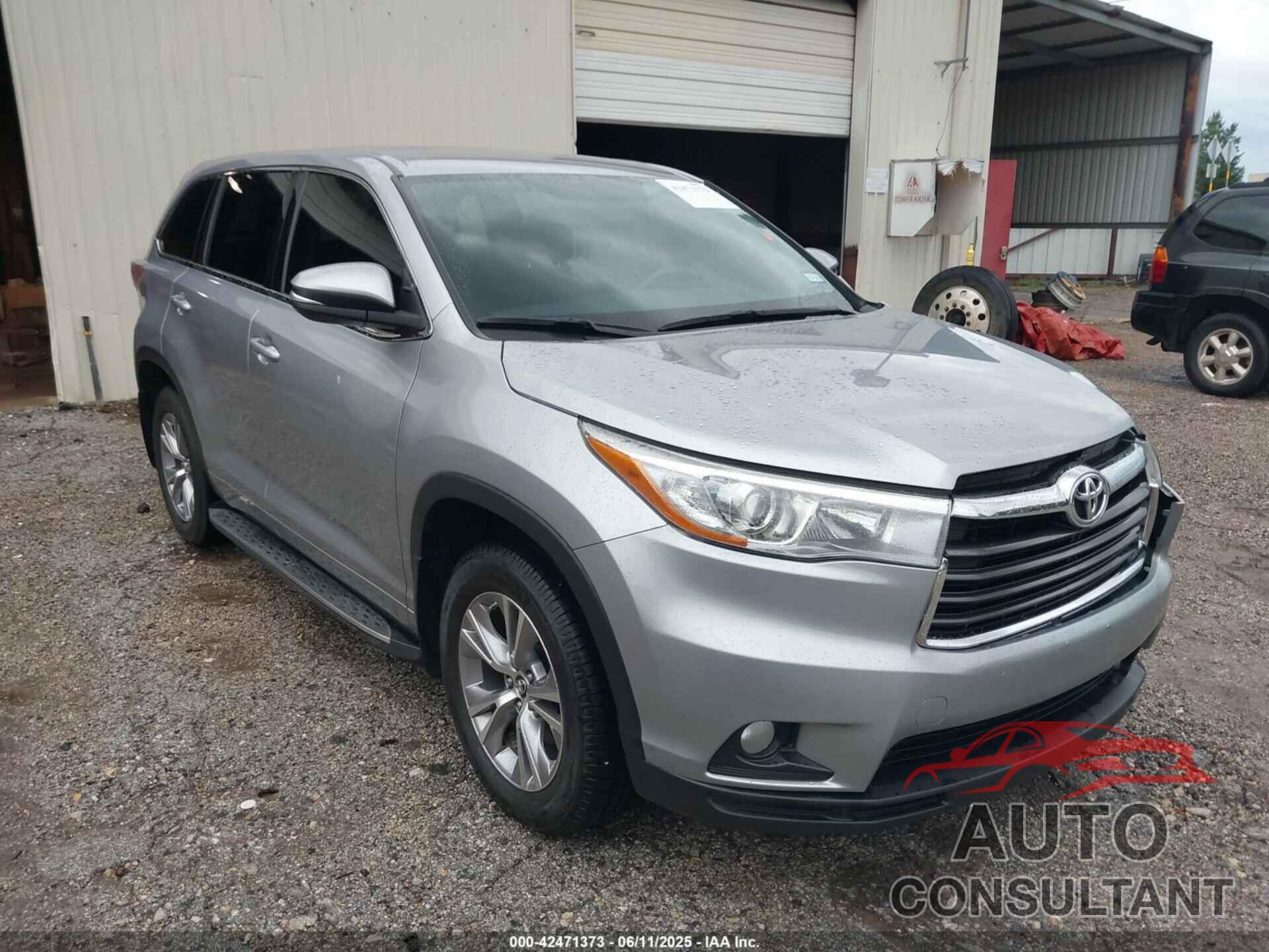 TOYOTA HIGHLANDER 2016 - 5TDZKRFH5GS174642
