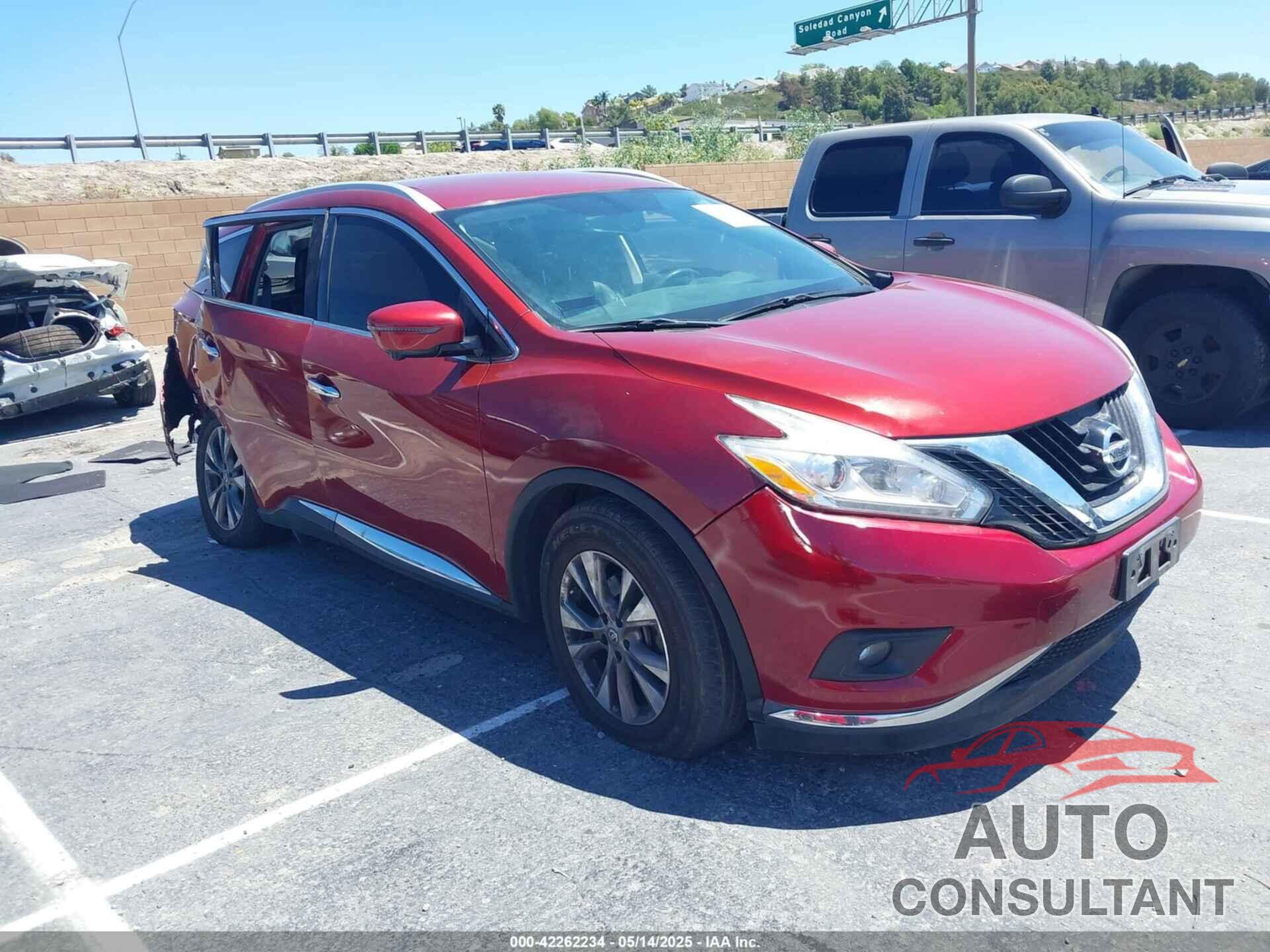 NISSAN MURANO 2016 - 5N1AZ2MH3GN172019