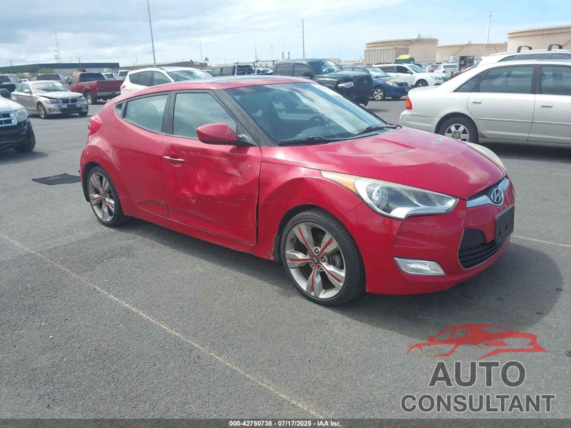 HYUNDAI VELOSTER 2013 - KMHTC6AD5DU172902