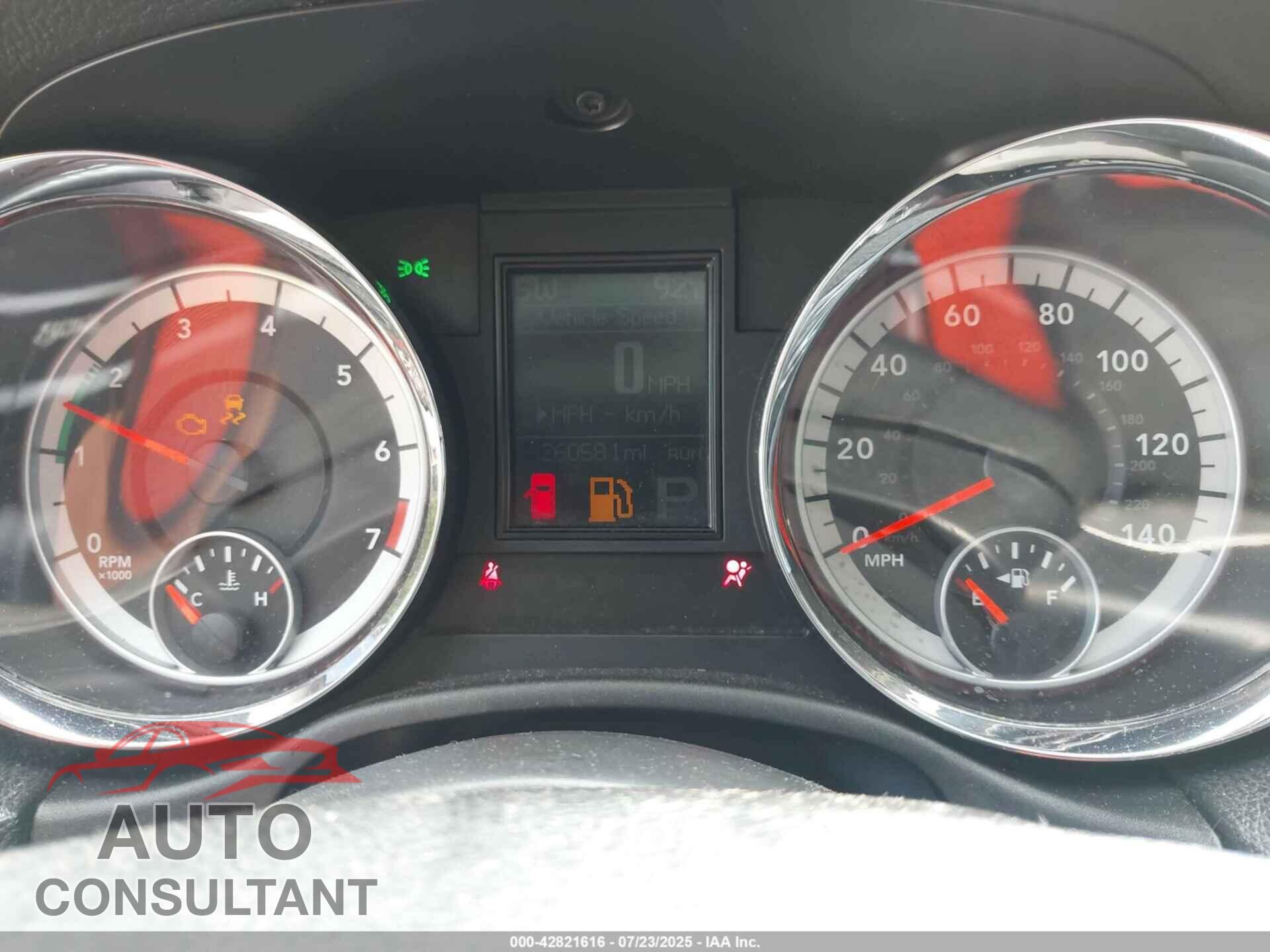 DODGE DURANGO 2011 - 1D4RD2GG0BC618479